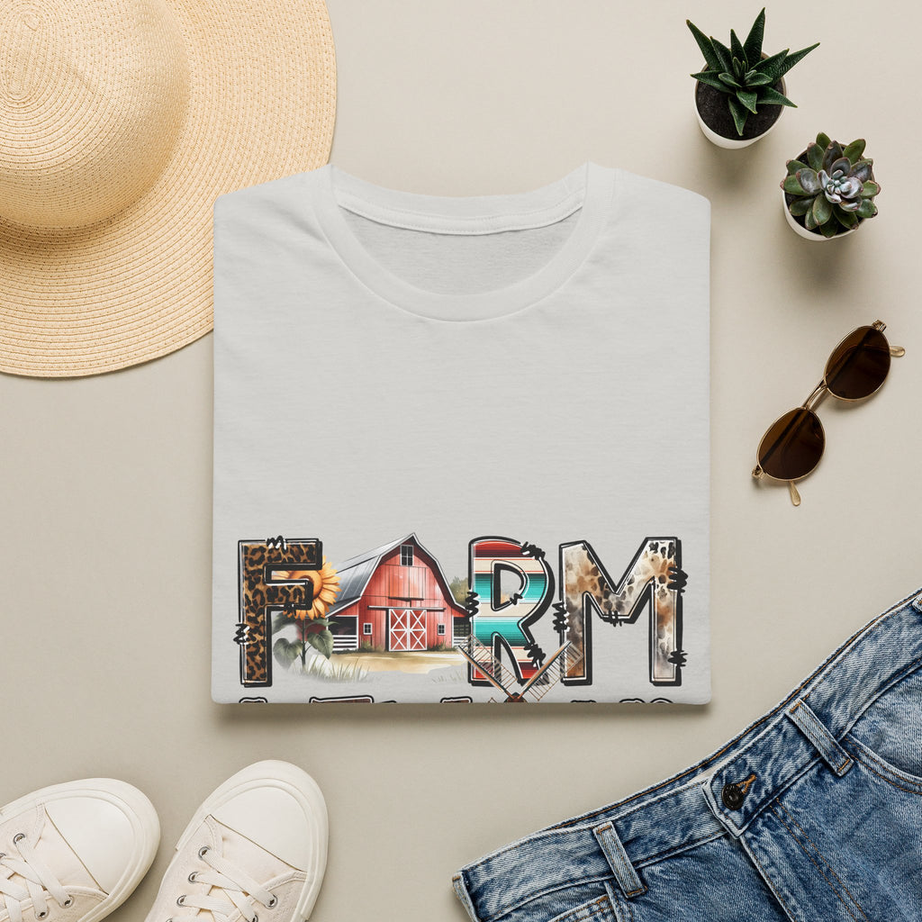 Farm Livin' Graphic T-Shirt — Rustic Barn Country Life Tee