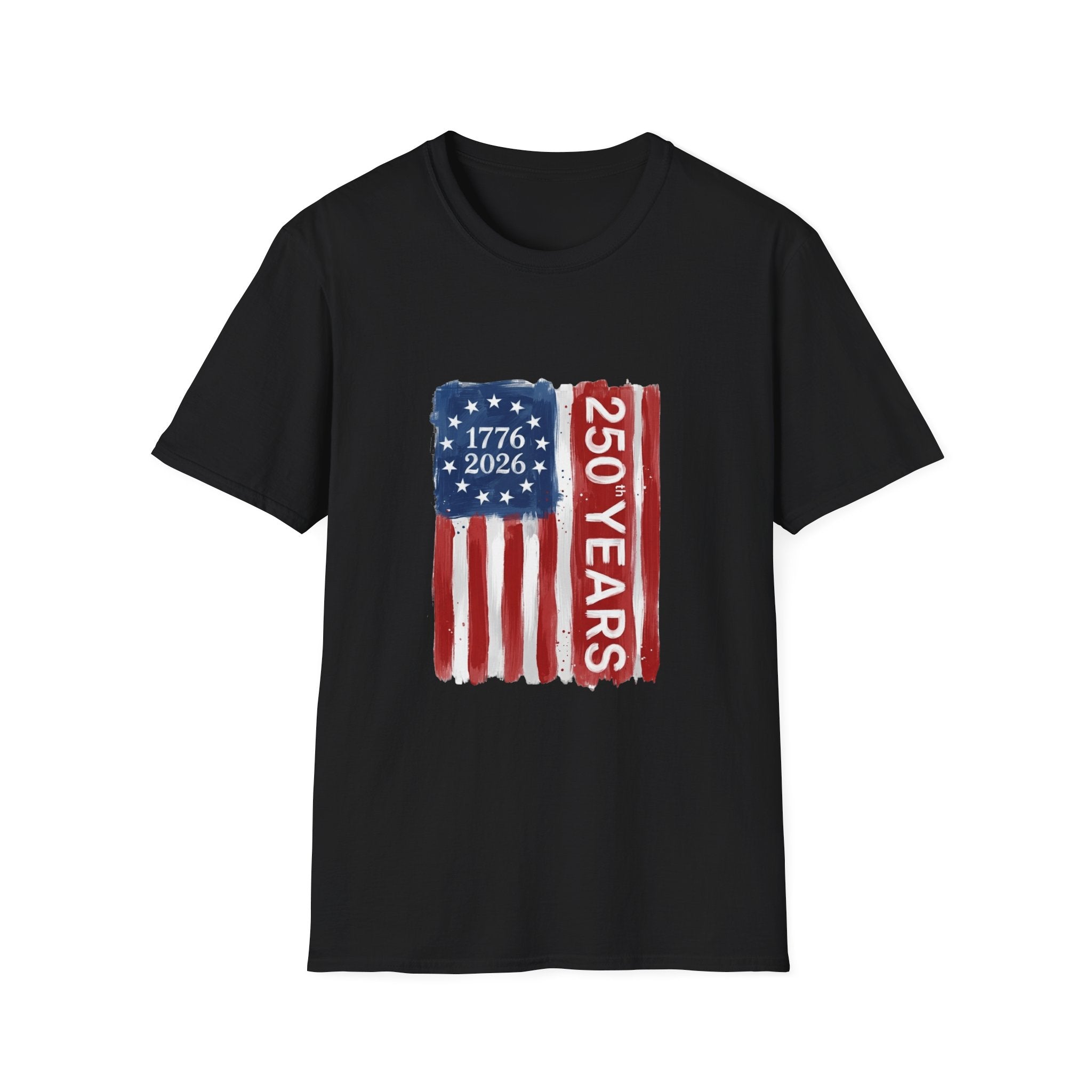 250 Years Flag T‑Shirt — 1776–2026 American Bicentennial Patriotic Tee