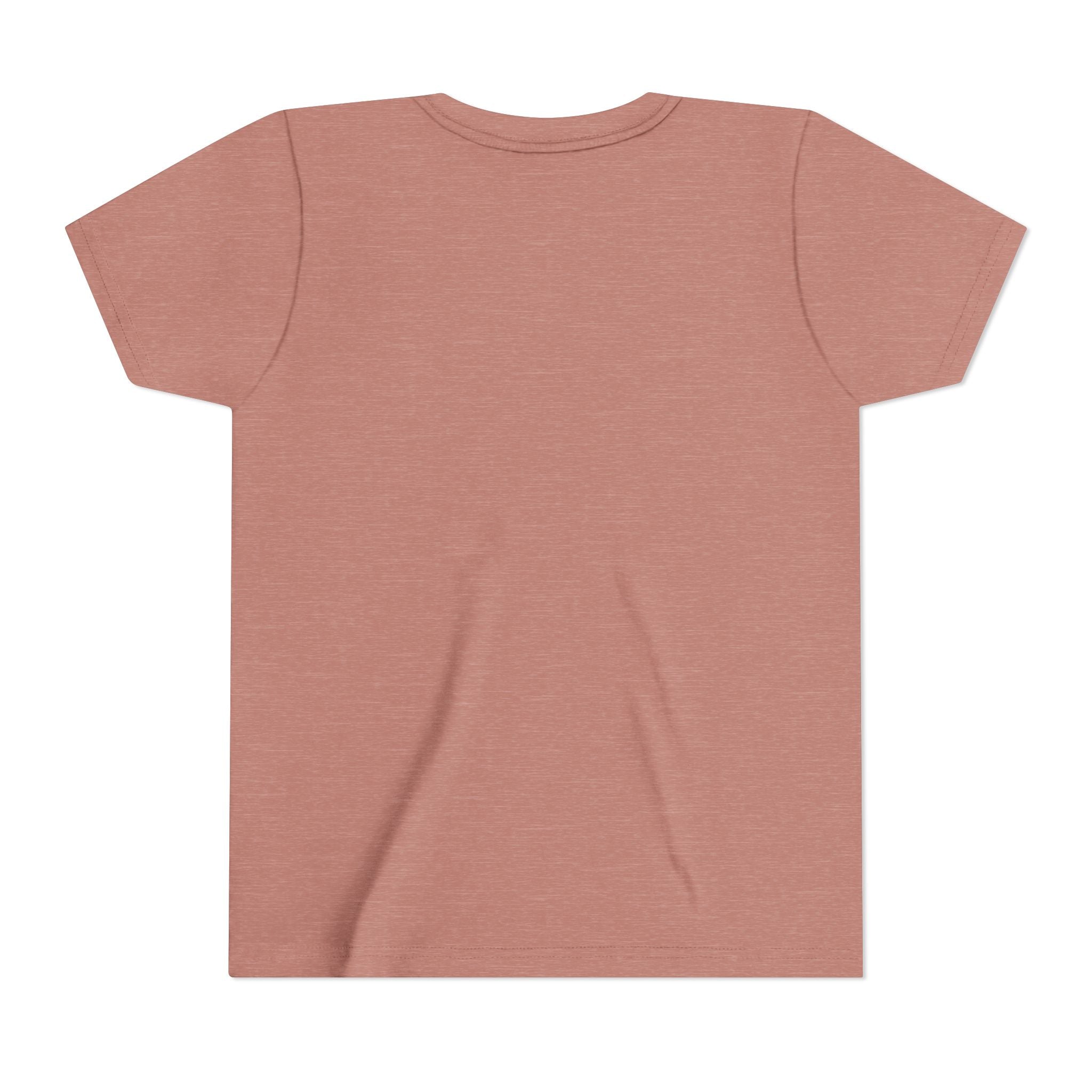Youth Tee — "Sunshine and Jesus" Pink & Yellow Striped Christian Graphic