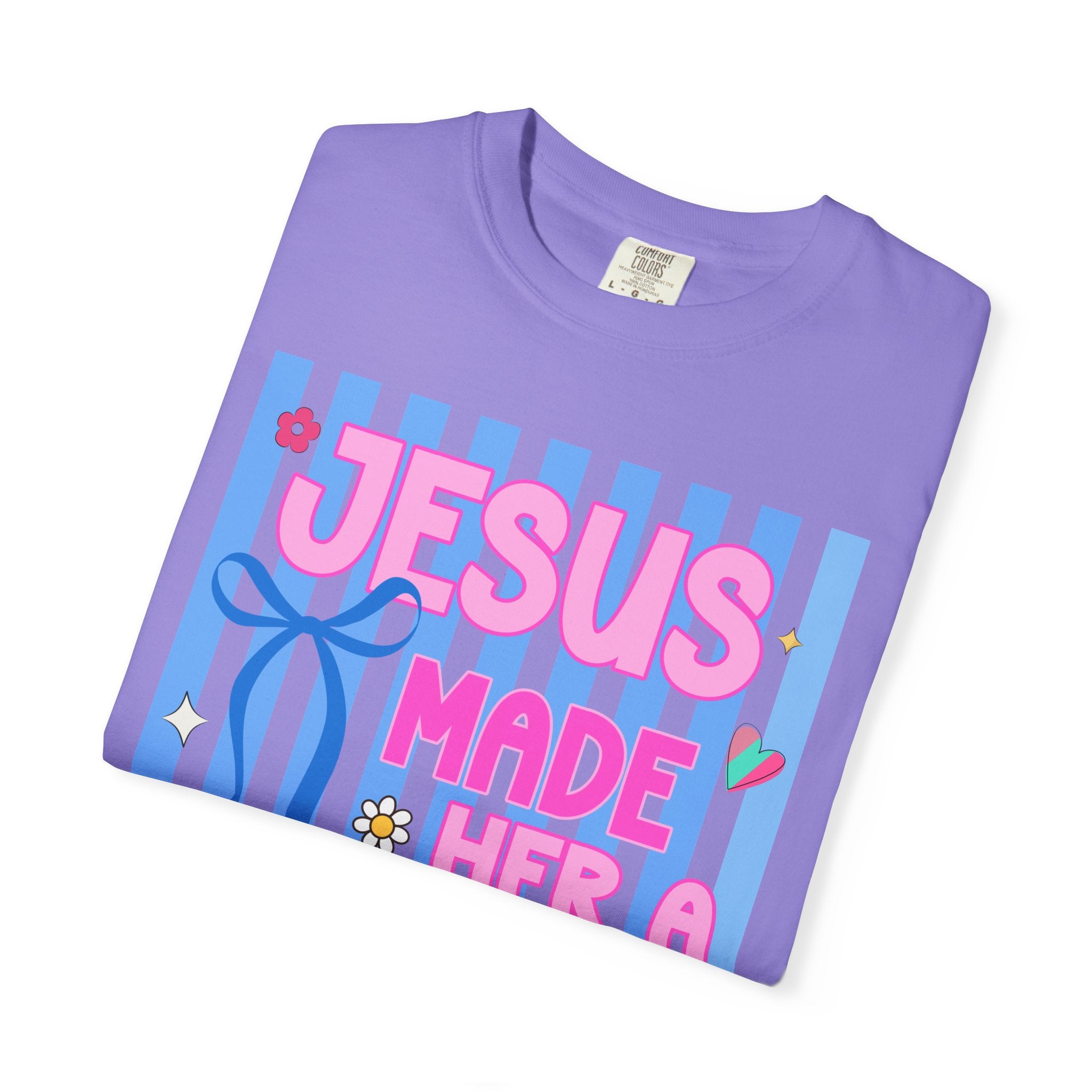 Jesus Made Her a Mama T-Shirt Jesus Made Her A Mama Shirt, Christian Mom Shirt, Faith Based Mama Tee, Religious Mother Shirt, Christian Women Graphic Tee, Cool Moms Tee