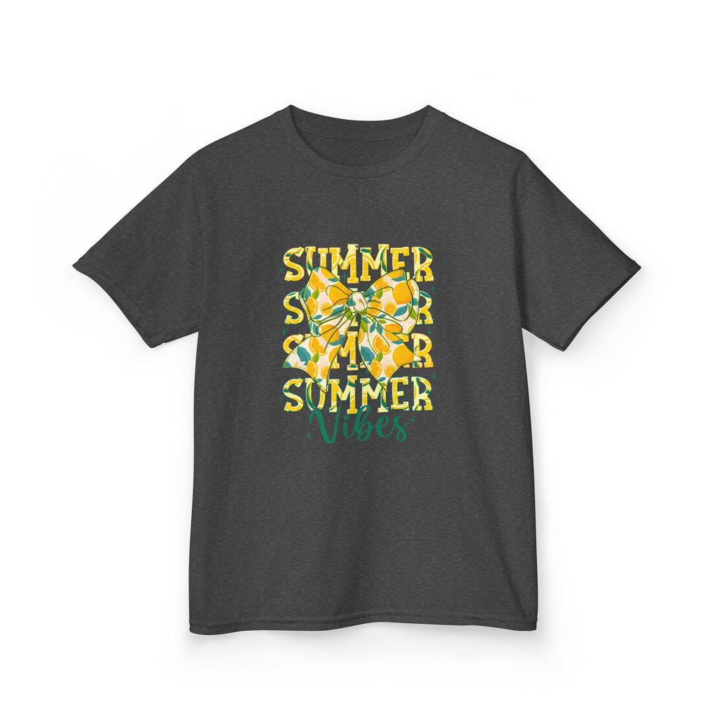 Kids Tee — "Summer Vibes" Lemon Floral Graphic