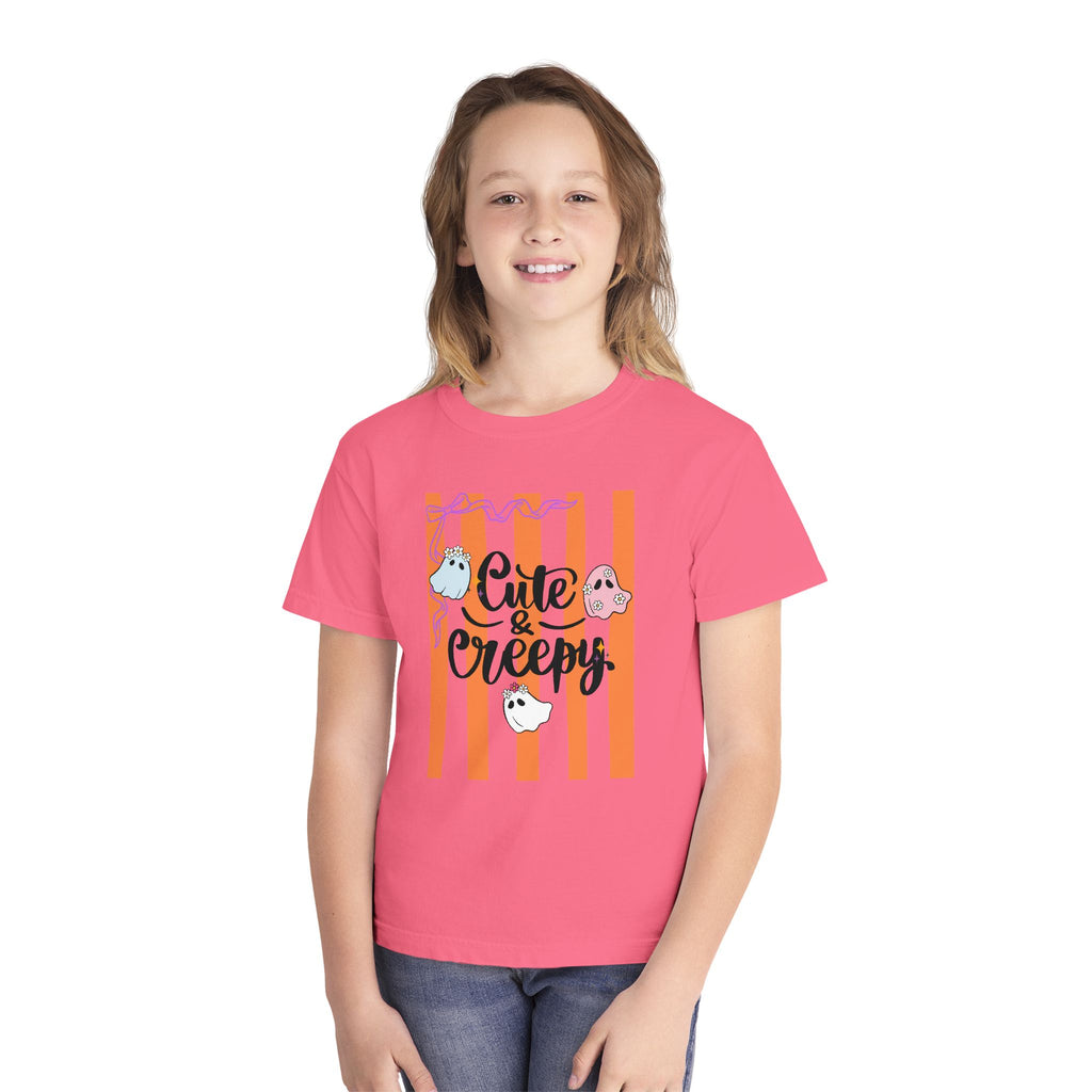 Cute & Creepy Ghosts Youth Tee — Kids Halloween Graphic Shirt