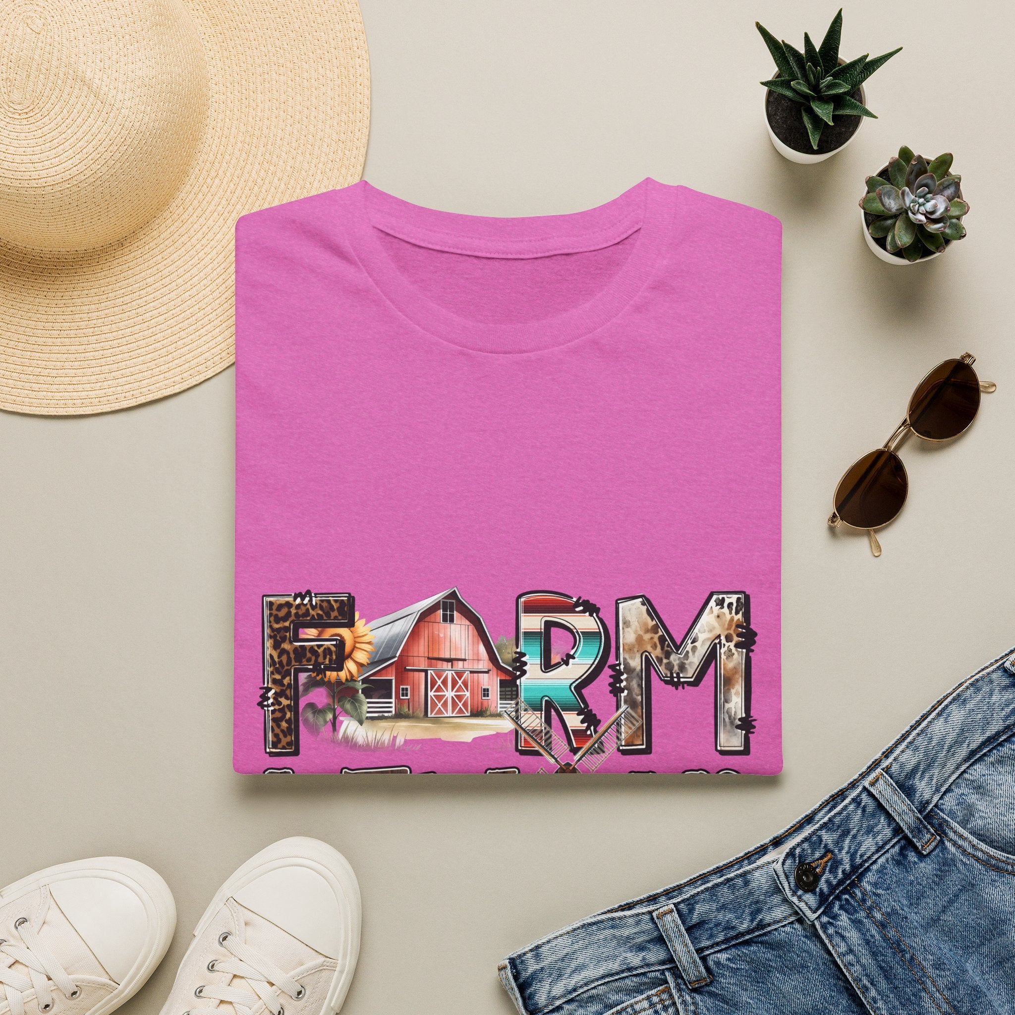 Farm Livin' Graphic T-Shirt — Rustic Barn Country Life Tee