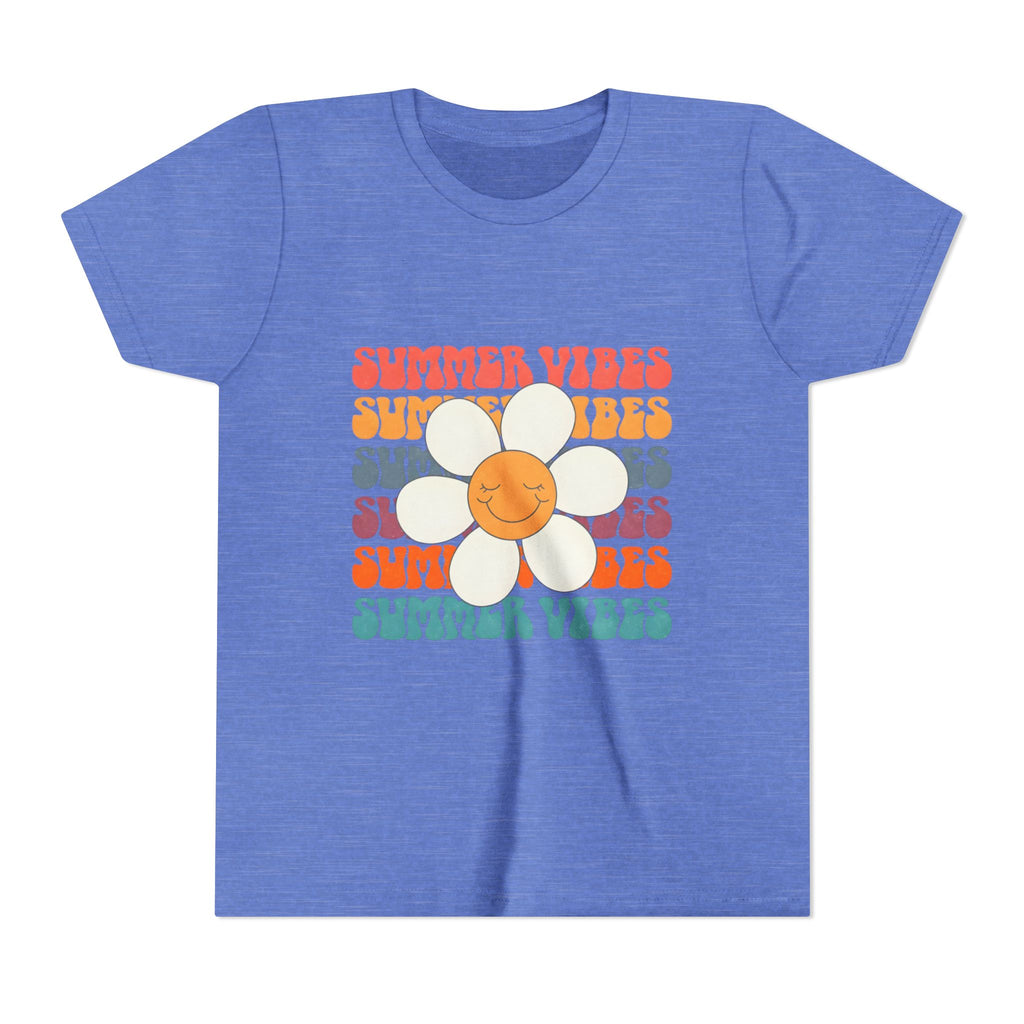 Youth Tee - "Summer Vibes" Retro Daisy Graphic
