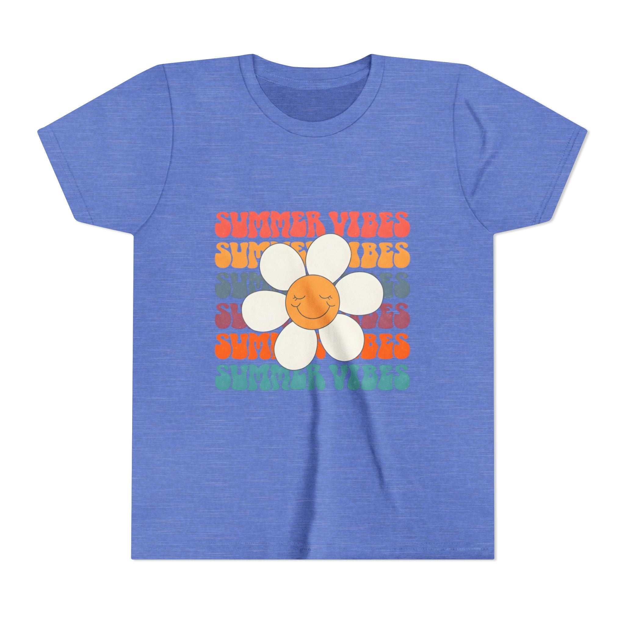 Youth Tee - "Summer Vibes" Retro Daisy Graphic