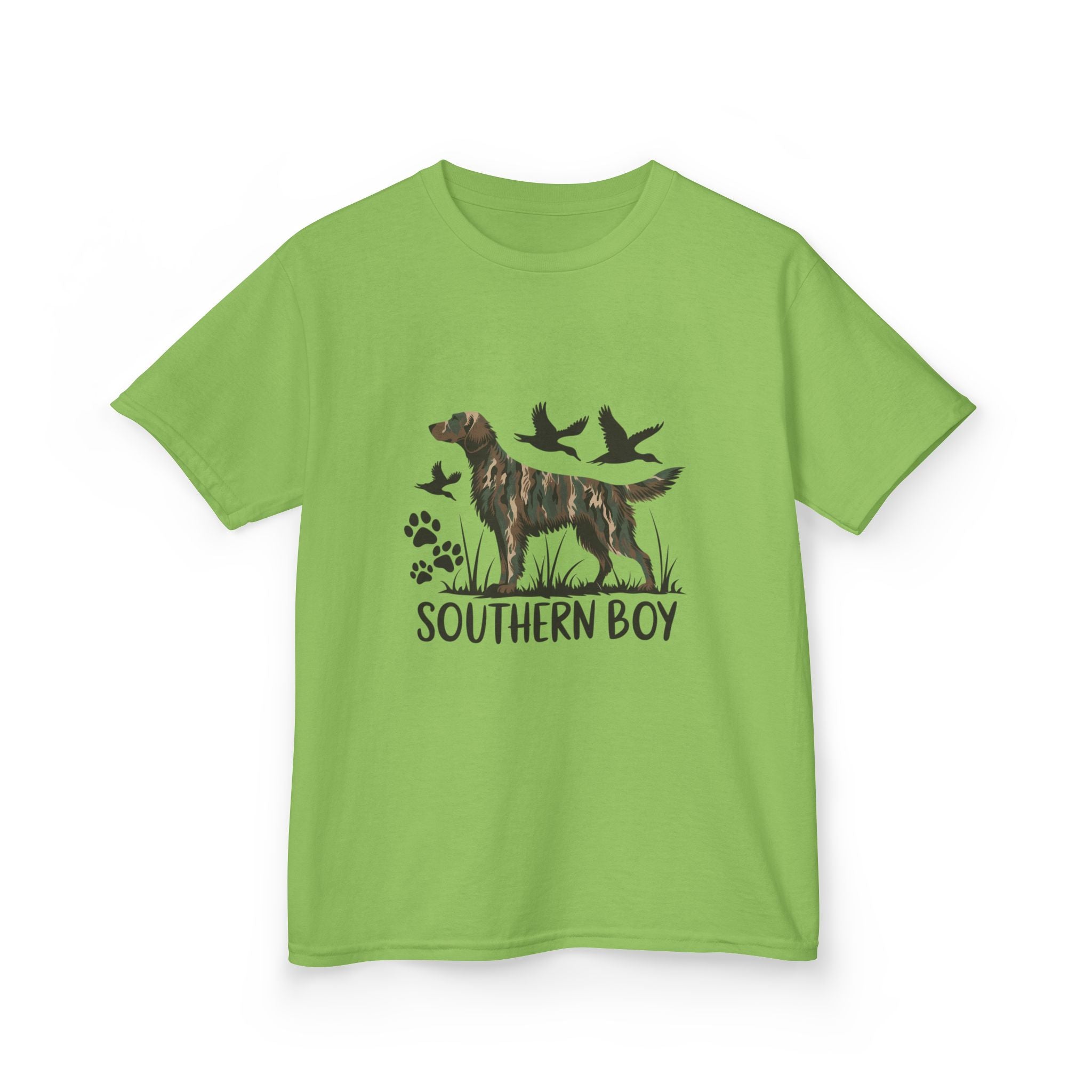 Kids 'Southern Boy' Camo Dog T-Shirt - Outdoor Hunting Puppy Tee