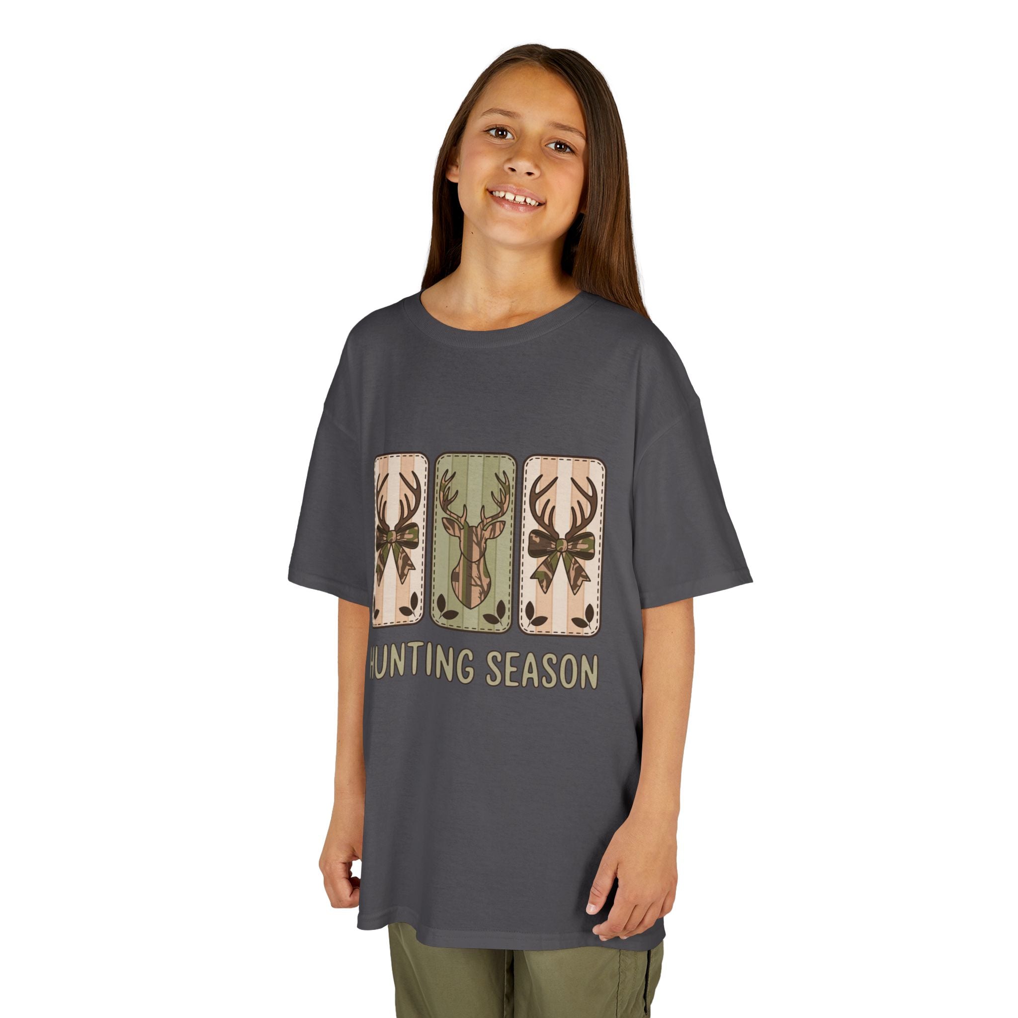 Kids 'Hunting Season' Graphic Tee — Deer Antler Outdoor Shirt