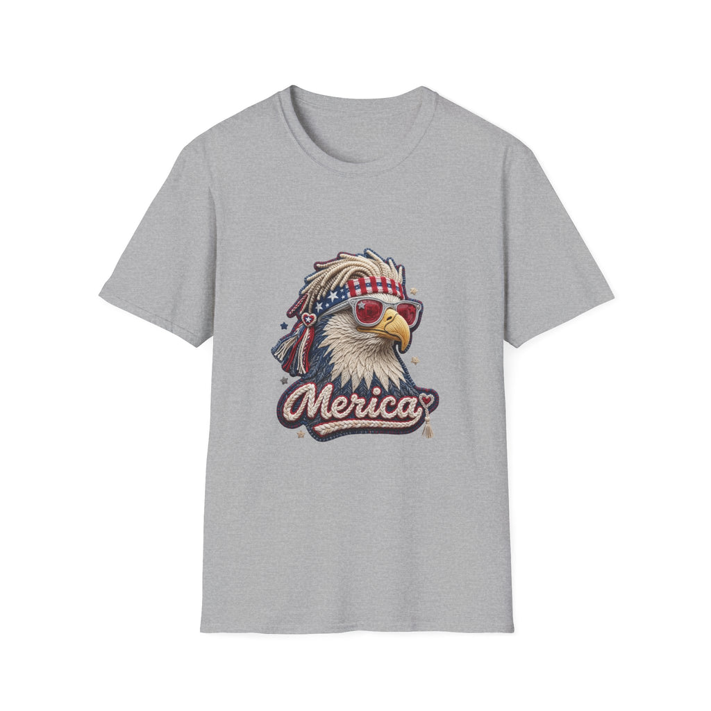 Eagle 'Merica T-Shirt — Patriotic Bald Eagle Sunglasses Tee