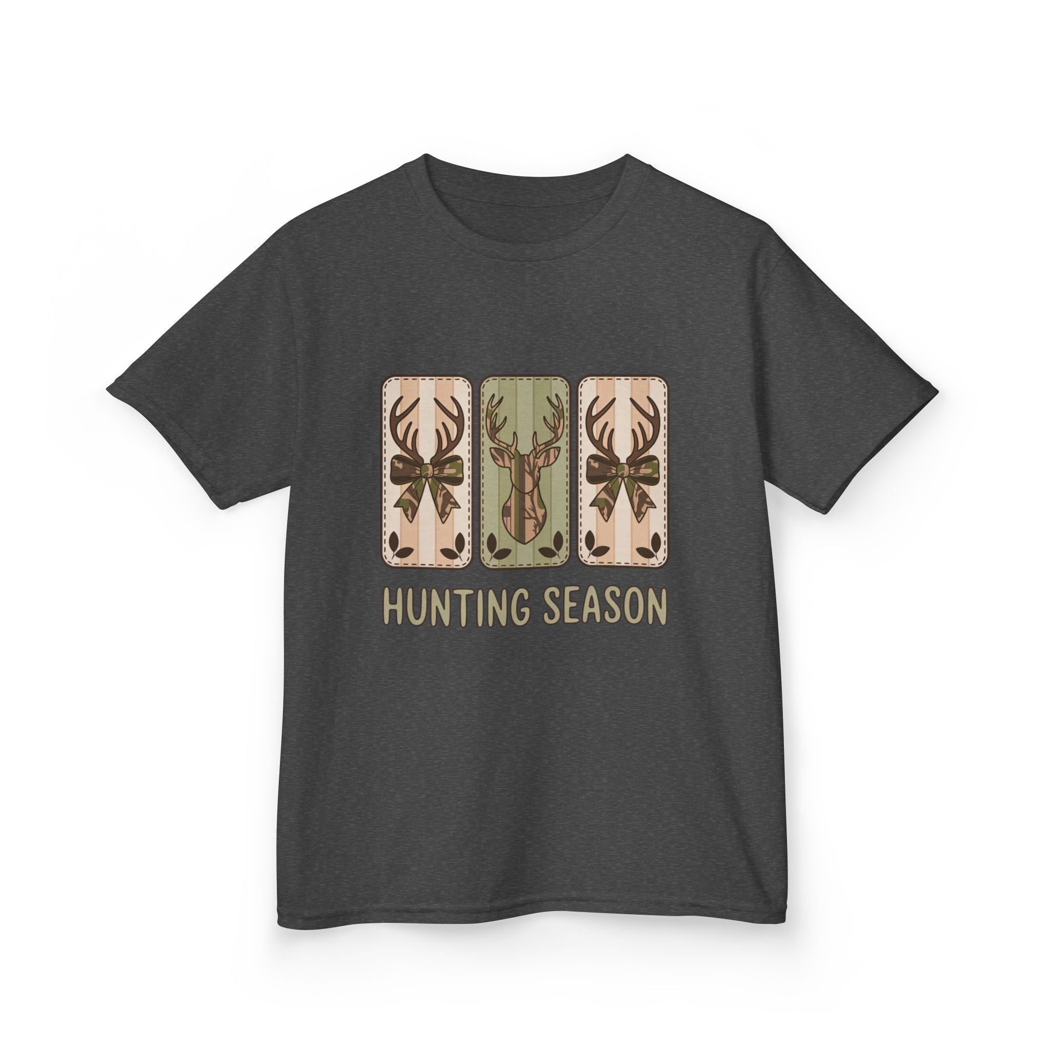 Kids 'Hunting Season' Graphic Tee — Deer Antler Outdoor Shirt