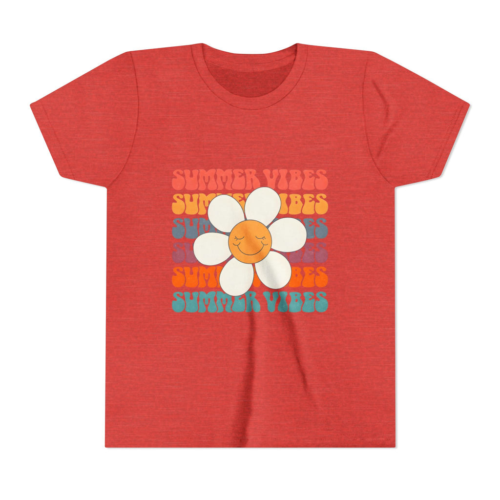 Youth Tee - "Summer Vibes" Retro Daisy Graphic