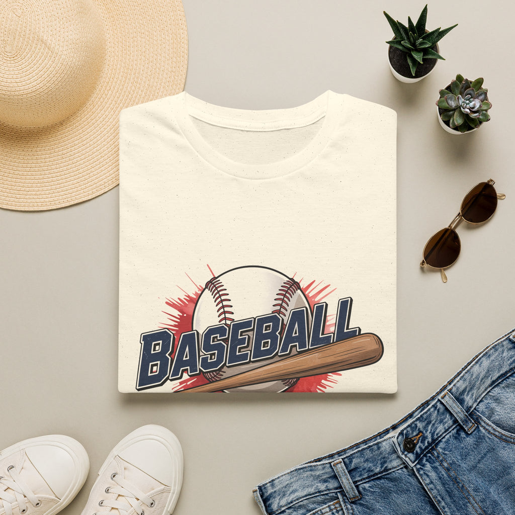 Baseball Dad T-Shirt — Vintage Baseball Ball & Bat Graphic