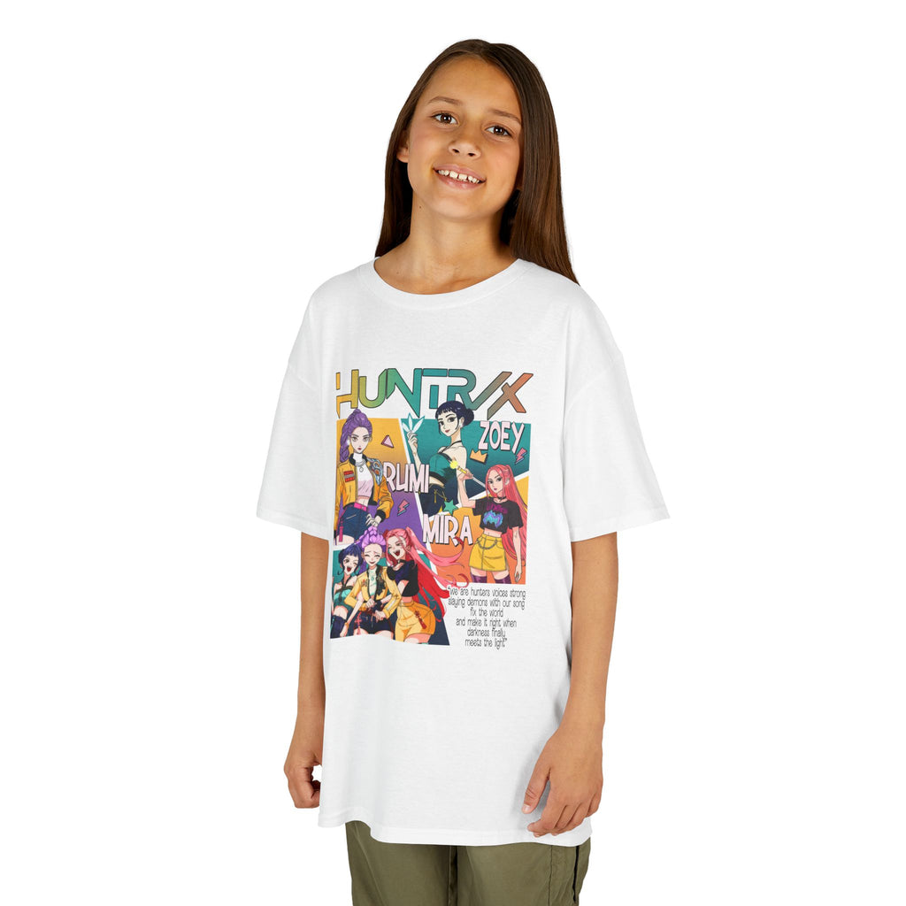 Kids Tee — Colorful Anime Character Collage (HunterX Style)