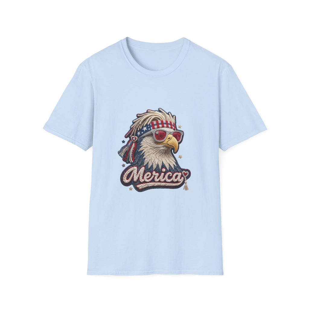 Eagle 'Merica T-Shirt — Patriotic Bald Eagle Sunglasses Tee
