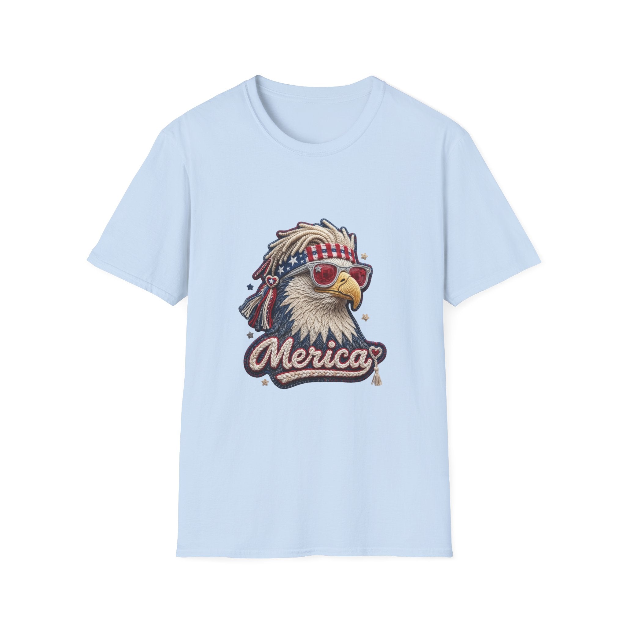 Eagle 'Merica T-Shirt — Patriotic Bald Eagle Sunglasses Tee