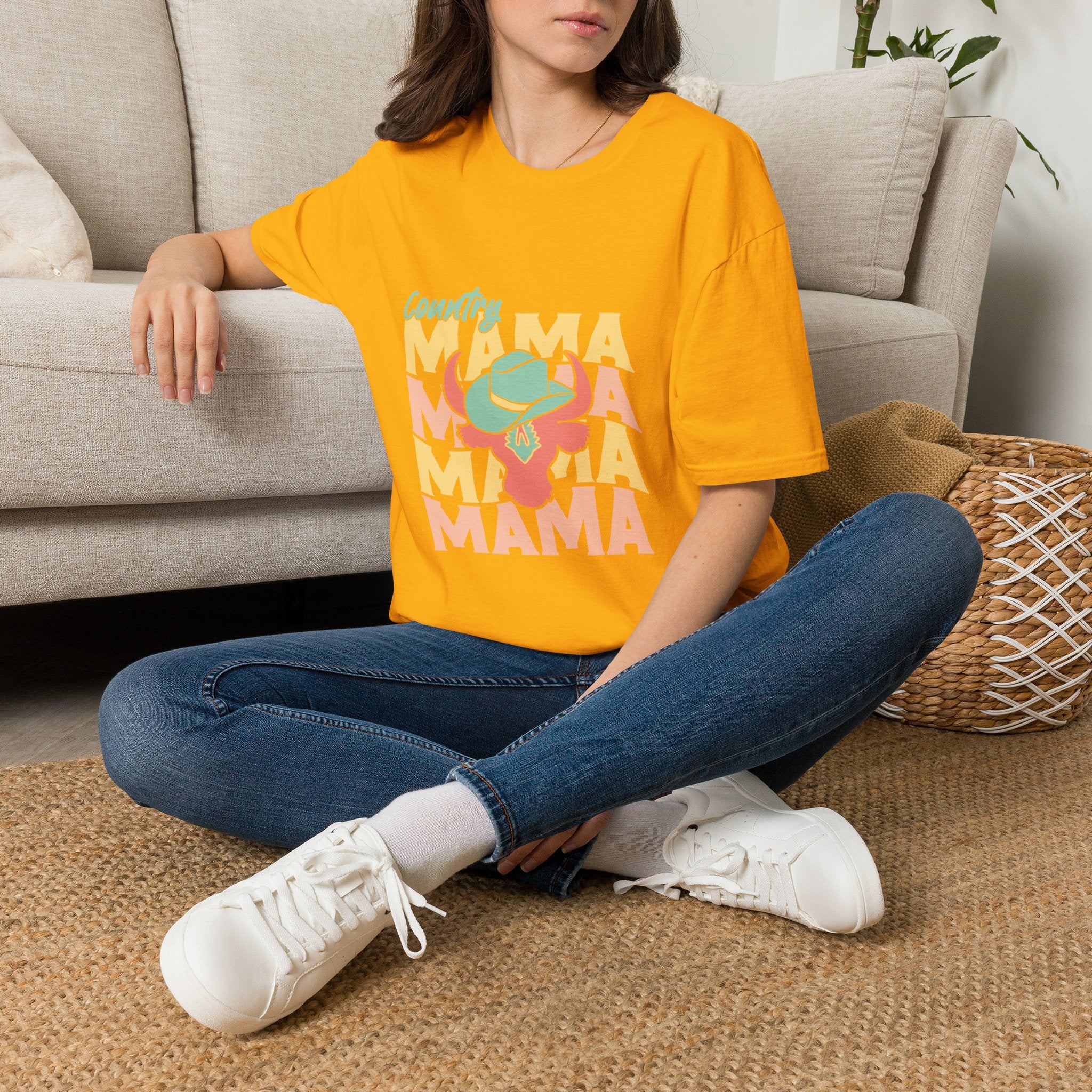 Country Mama T-Shirt — Retro Western Cowgirl Tee