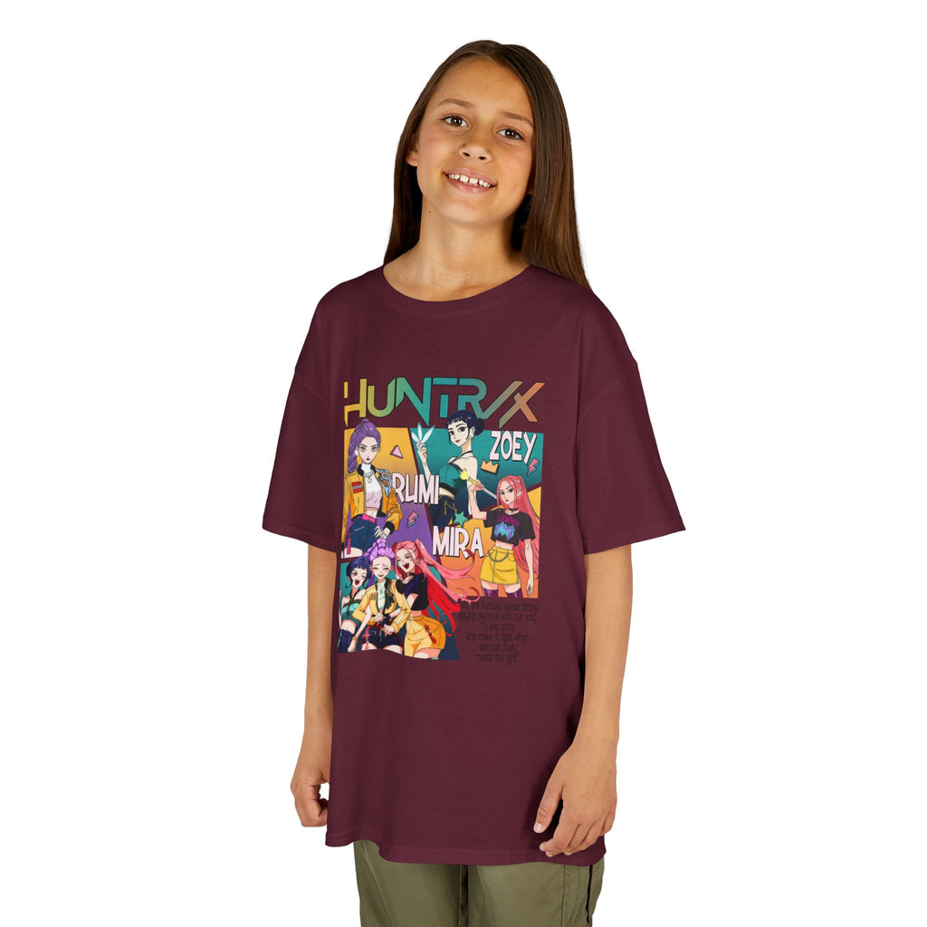 Kids Tee — Colorful Anime Character Collage (HunterX Style)