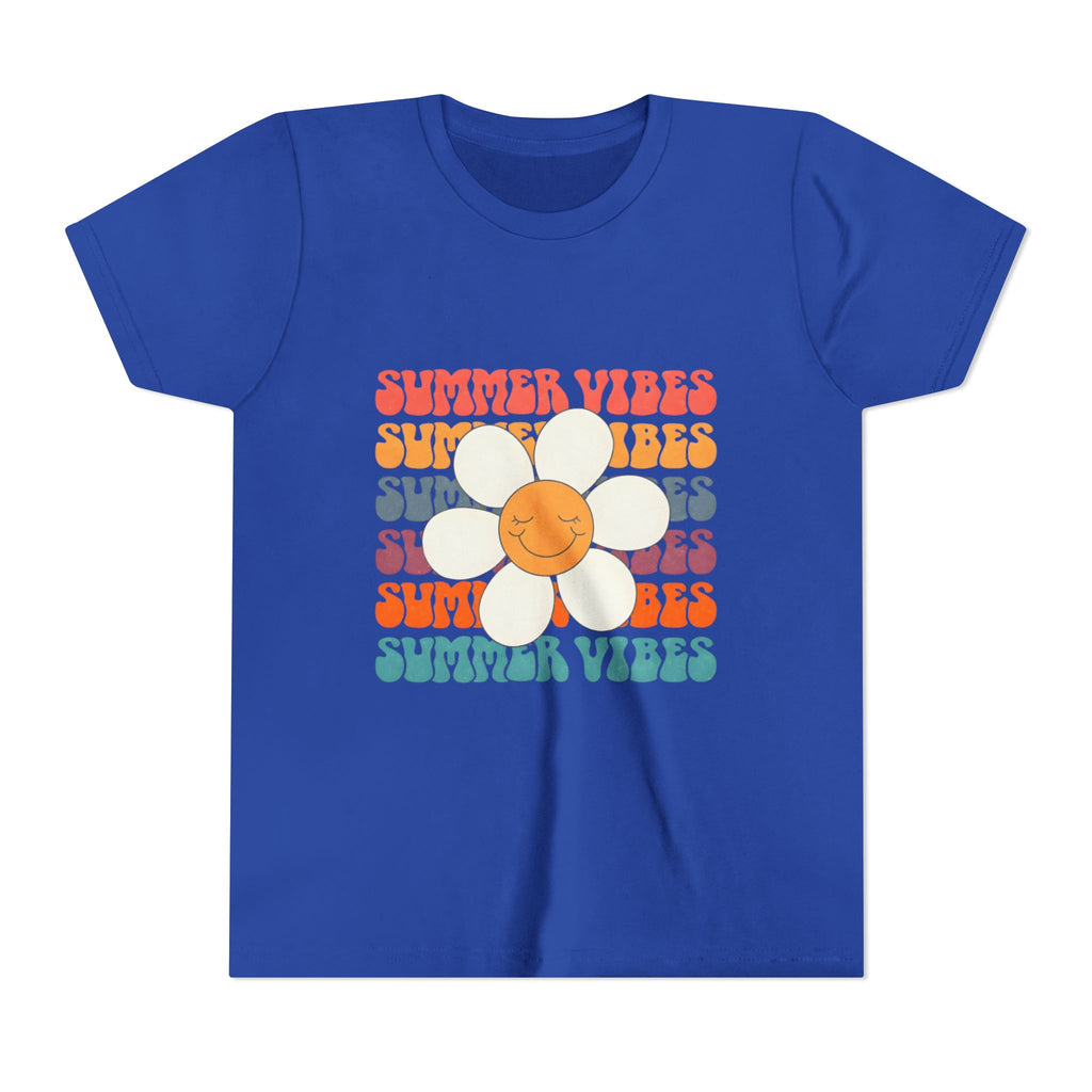 Youth Tee - "Summer Vibes" Retro Daisy Graphic