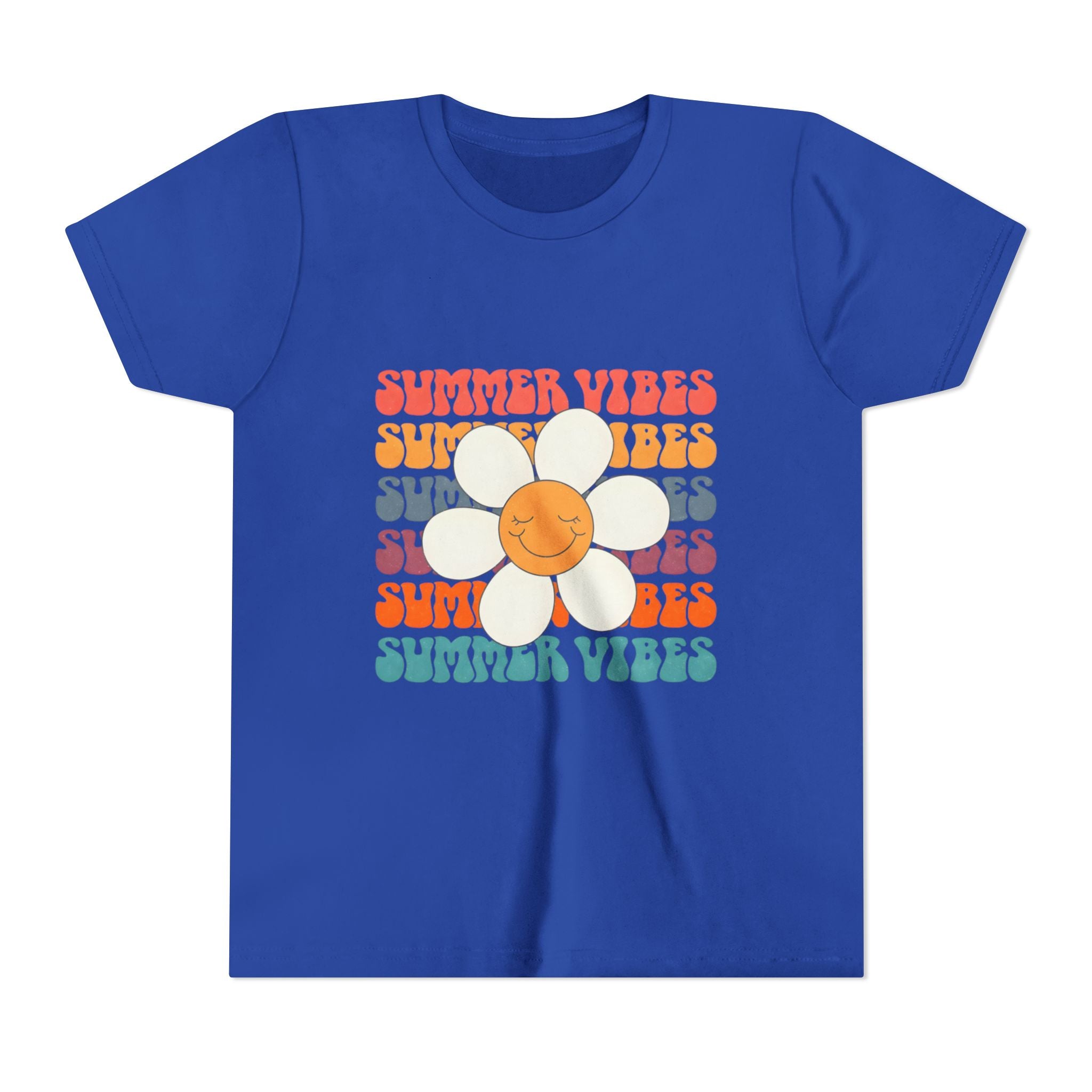 Youth Tee - "Summer Vibes" Retro Daisy Graphic