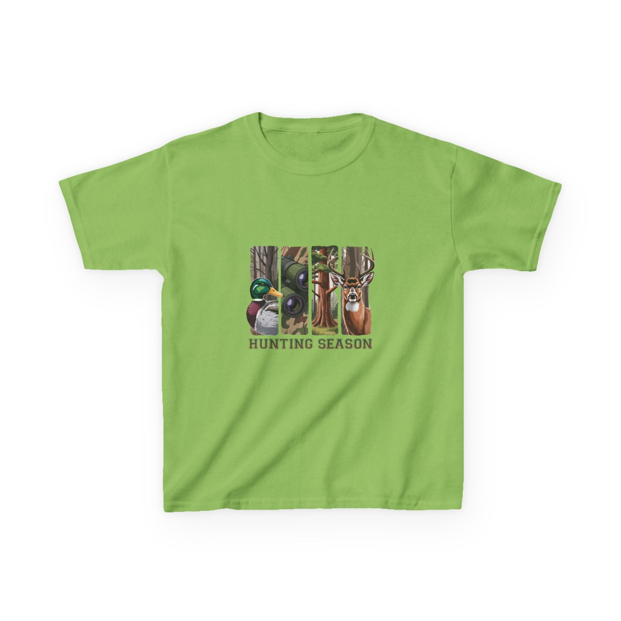 Kids Tee — 'Hunting Season' Duck & Deer Woodland Graphic