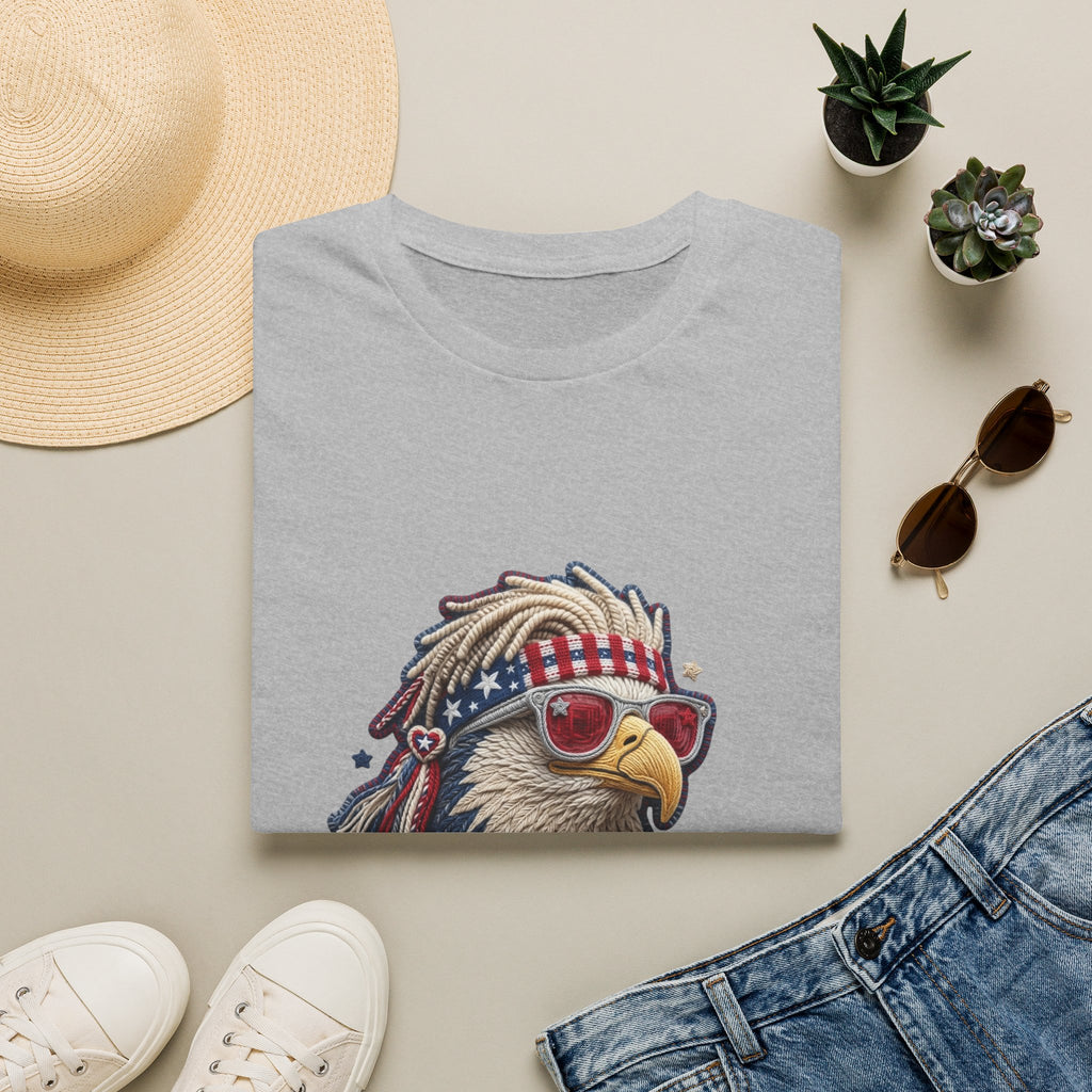 Eagle 'Merica T-Shirt — Patriotic Bald Eagle Sunglasses Tee