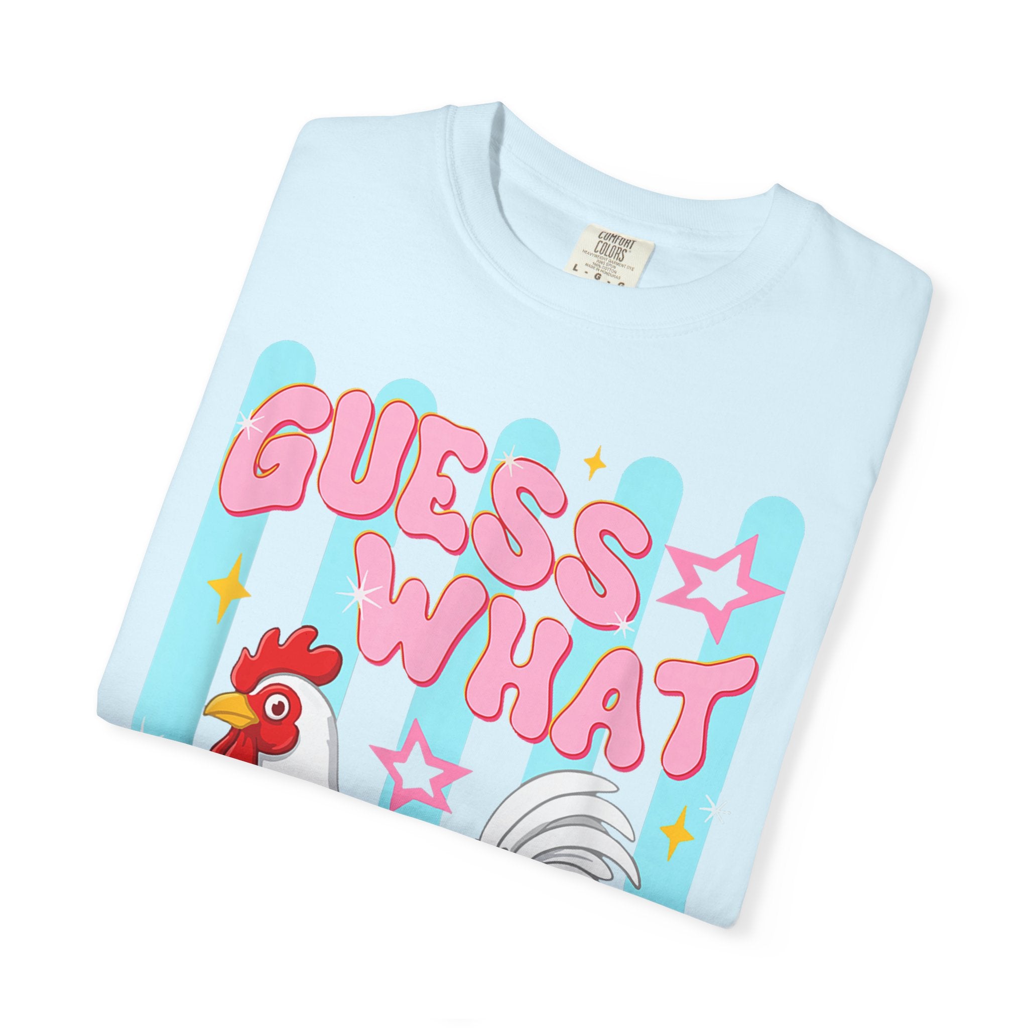 Guess What Rooster T-Shirt — Cute Retro Chicken Graphic Tee