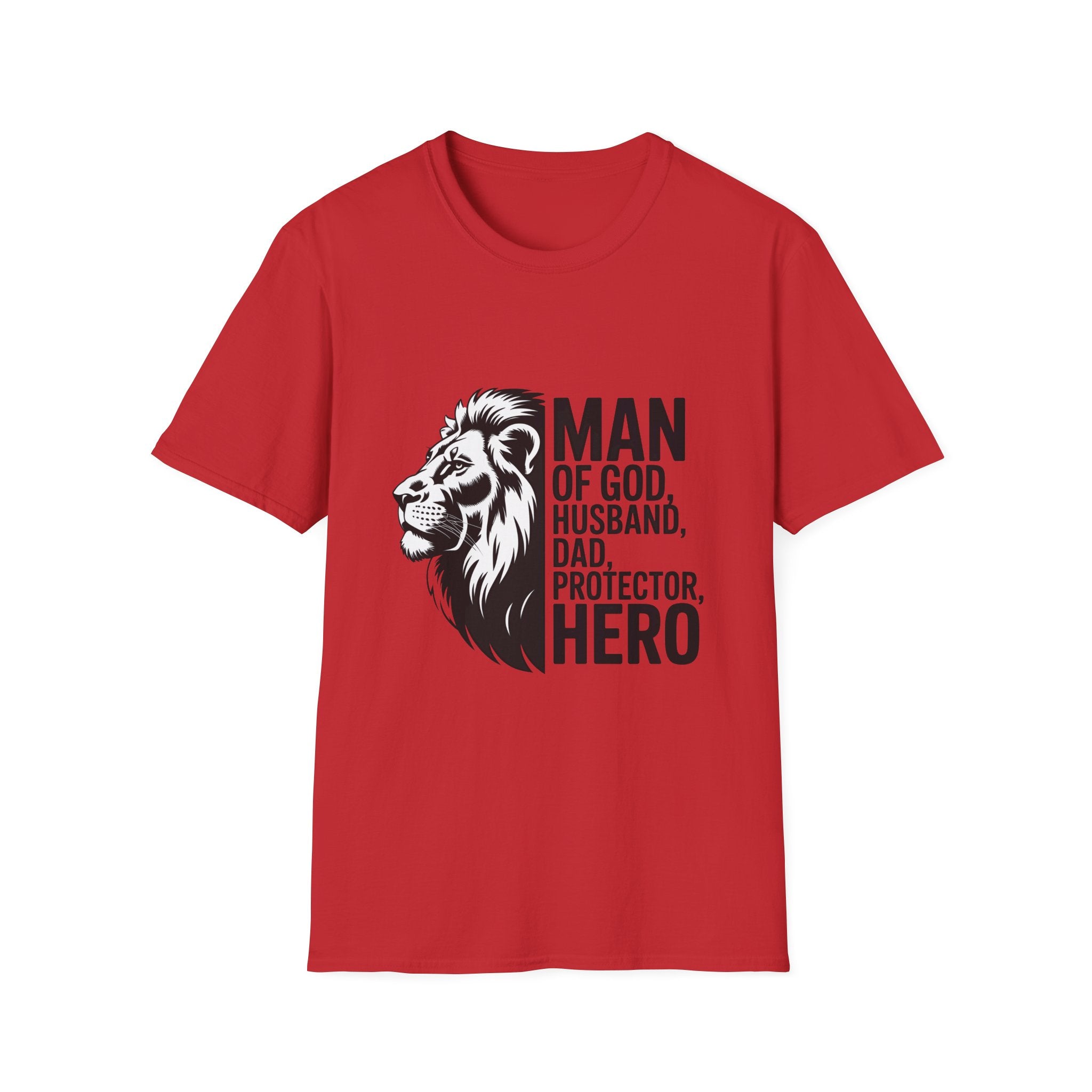 Man of God Husband Dad Protector Hero T-Shirt