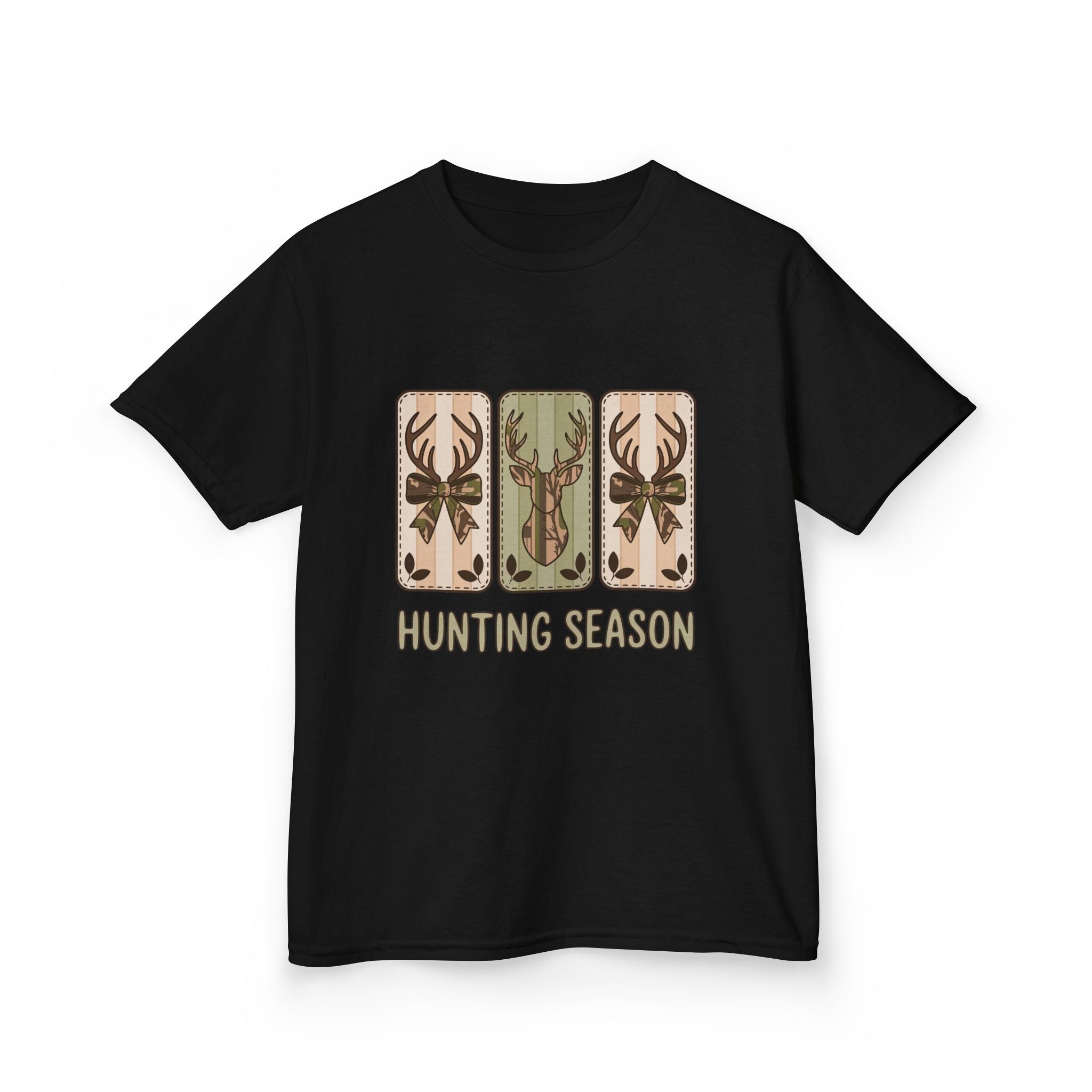 Kids 'Hunting Season' Graphic Tee — Deer Antler Outdoor Shirt
