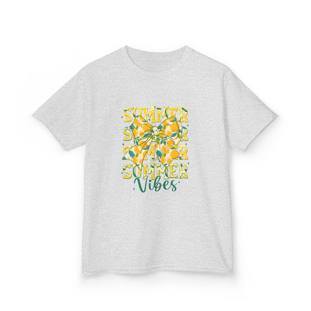 Kids Tee — "Summer Vibes" Lemon Floral Graphic