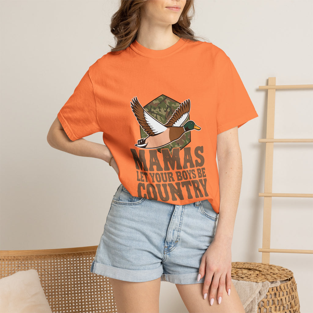 T-Shirt — “Mamas Let Your Boys Be Country” Duck Hunting Graphic Tee