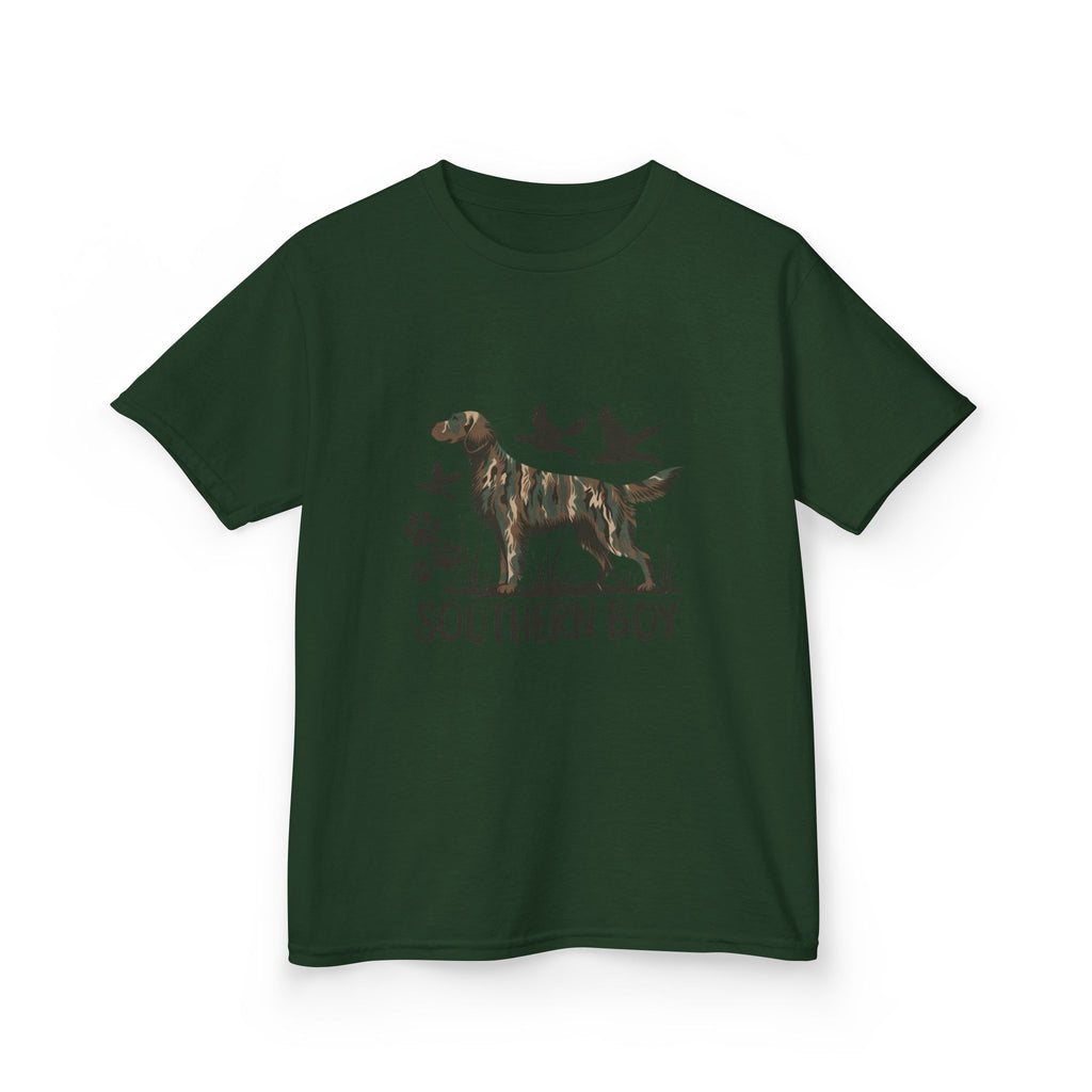 Kids 'Southern Boy' Camo Dog T-Shirt - Outdoor Hunting Puppy Tee