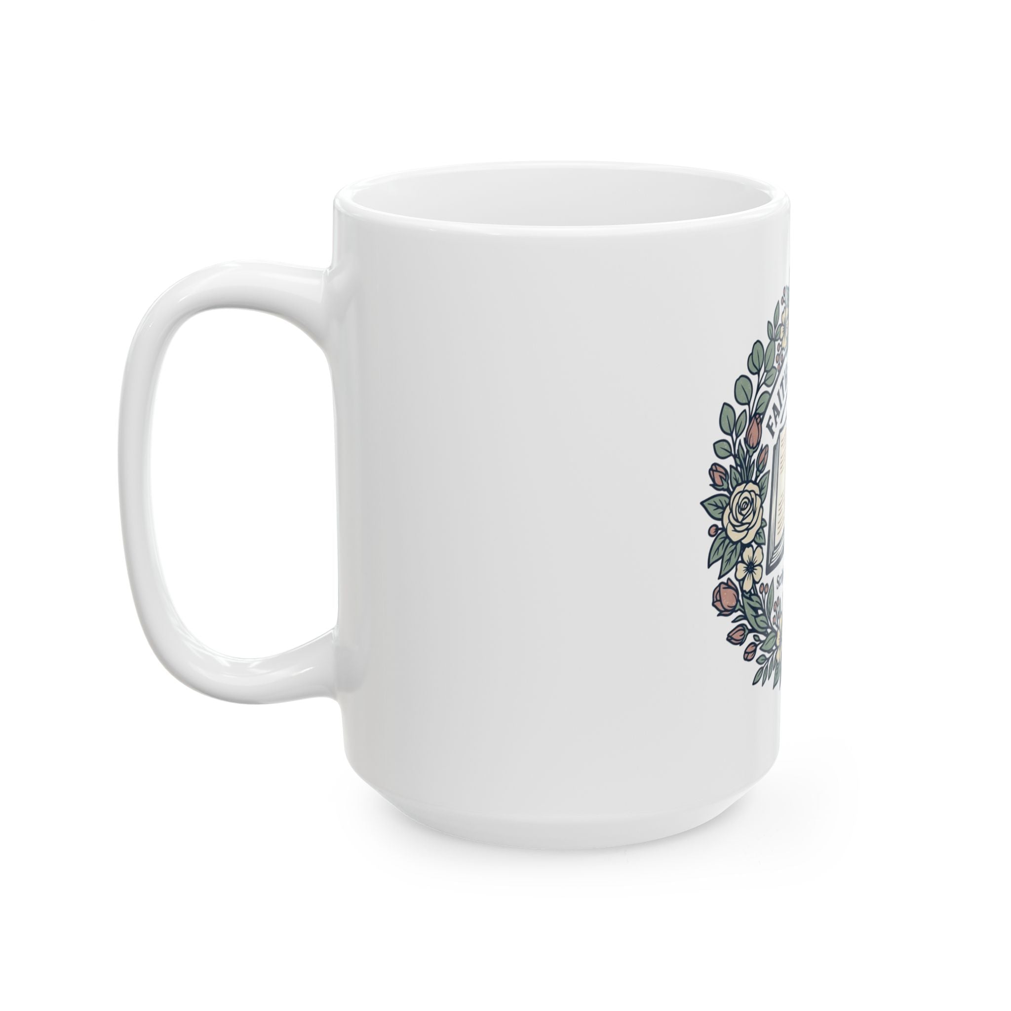 Faith Hope Love Bible Mug — Scripture for the Soul Ceramic Coffee Cup (11oz/15oz)
