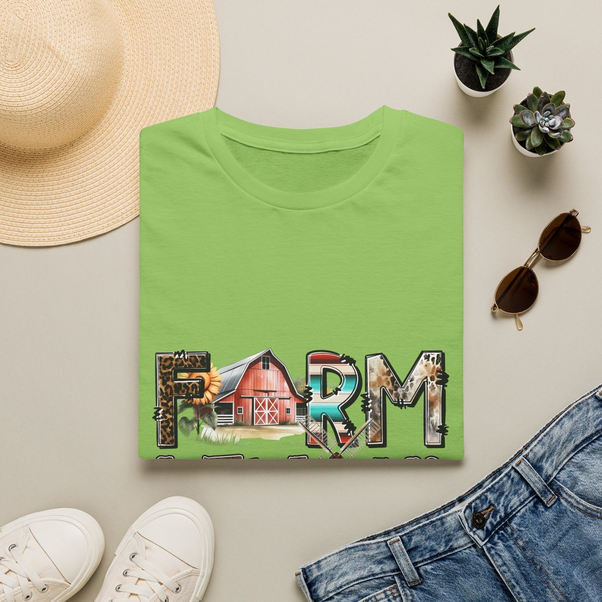 Farm Livin' Graphic T-Shirt — Rustic Barn Country Life Tee