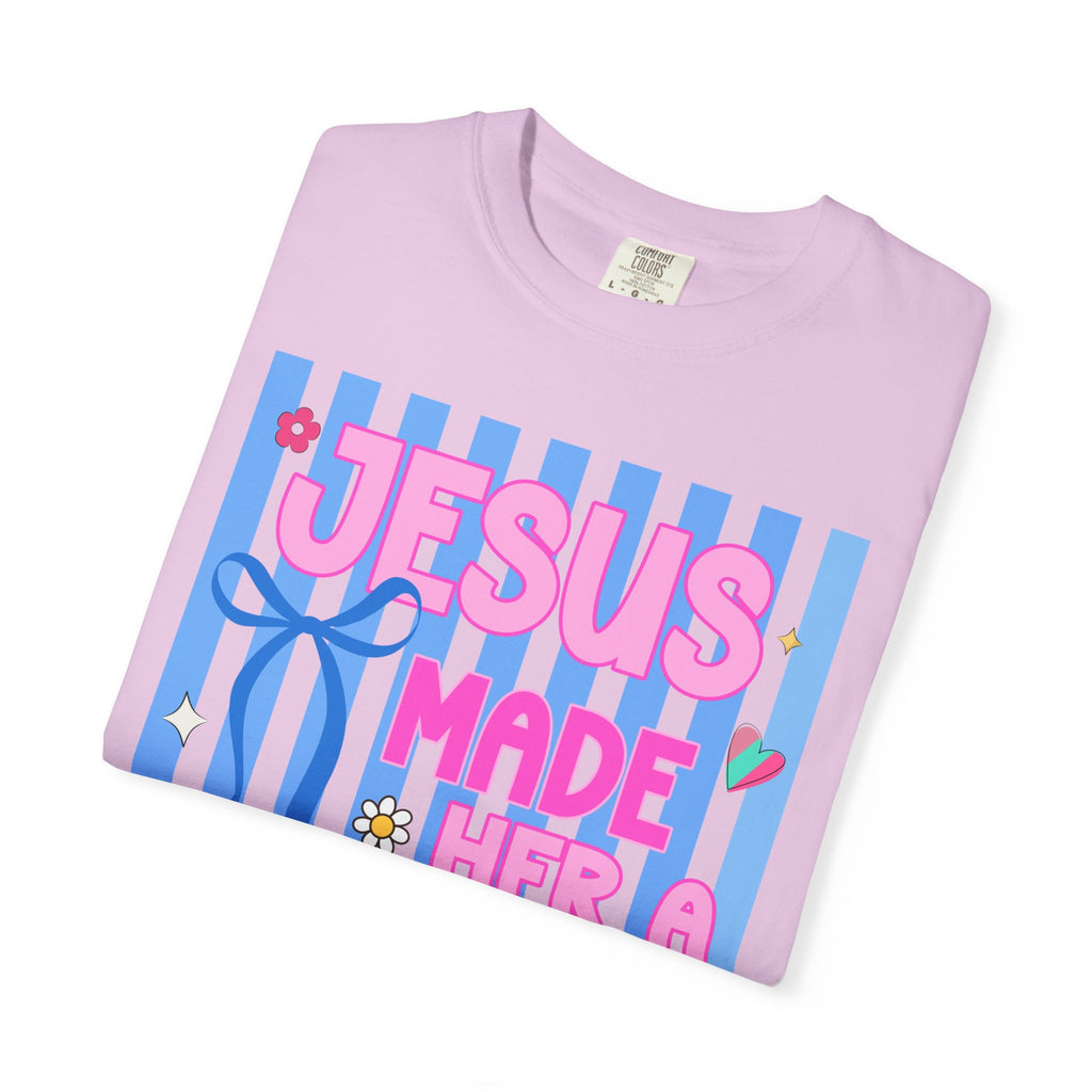 Jesus Made Her a Mama T-Shirt Jesus Made Her A Mama Shirt, Christian Mom Shirt, Faith Based Mama Tee, Religious Mother Shirt, Christian Women Graphic Tee, Cool Moms Tee