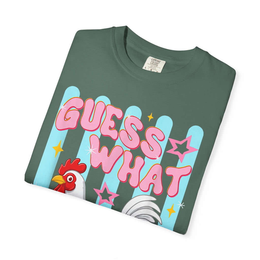 Guess What Rooster T-Shirt — Cute Retro Chicken Graphic Tee