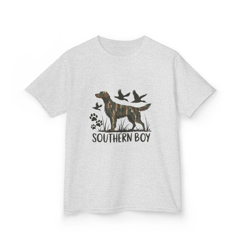 Kids 'Southern Boy' Camo Dog T-Shirt - Outdoor Hunting Puppy Tee