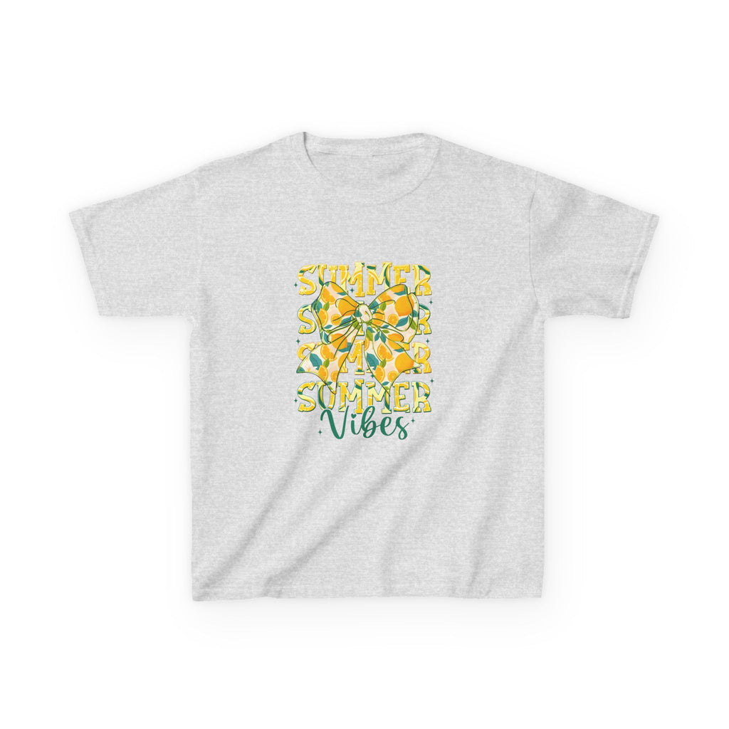 Kids Tee — "Summer Vibes" Lemon Floral Graphic