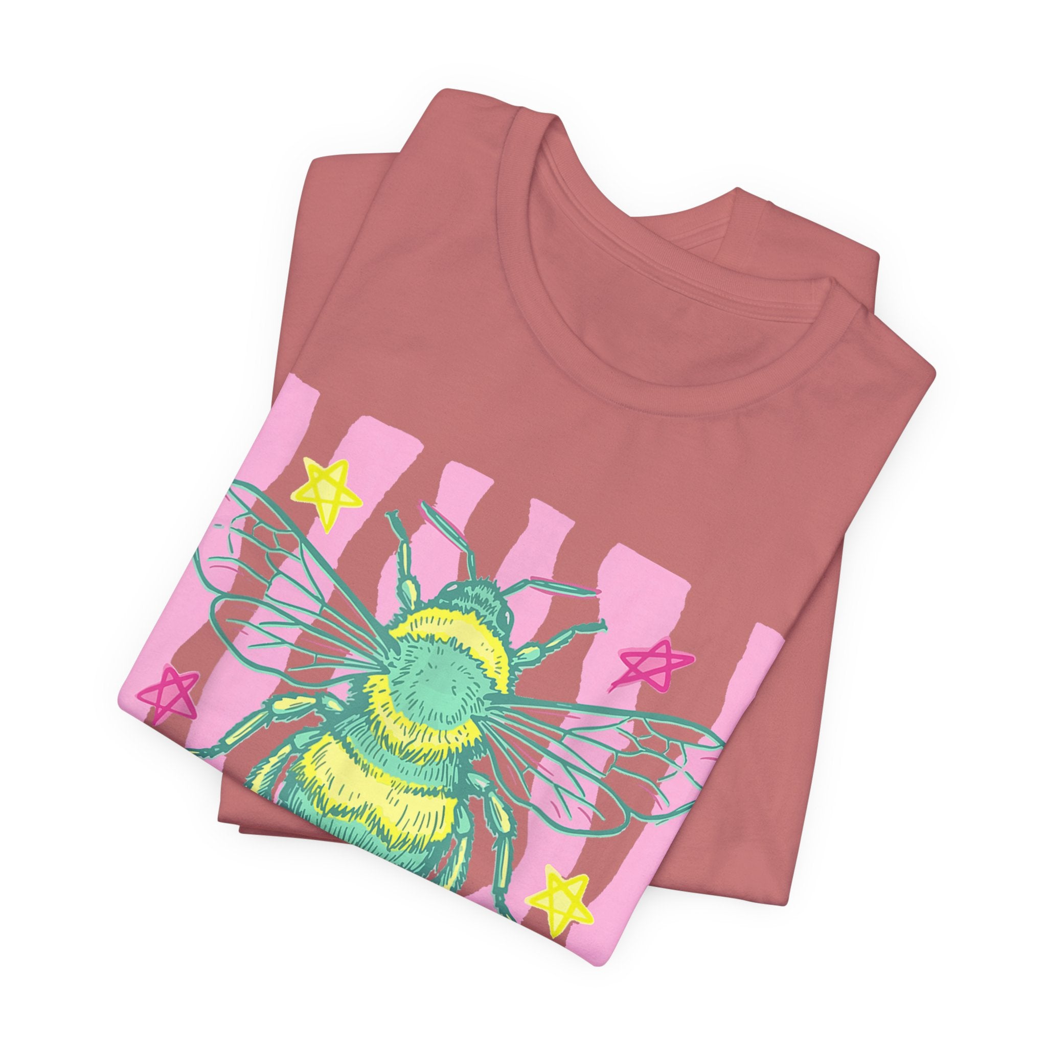Kind Bee T-Shirt — Cute Pastel Bee Graphic Tee