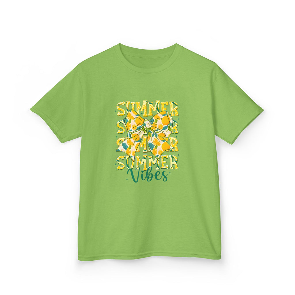 Kids Tee — "Summer Vibes" Lemon Floral Graphic