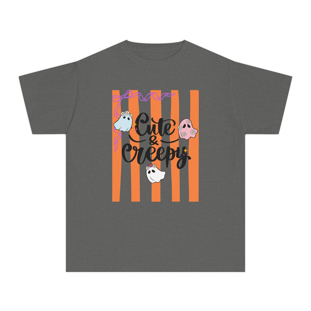 Cute & Creepy Ghosts Youth Tee — Kids Halloween Graphic Shirt