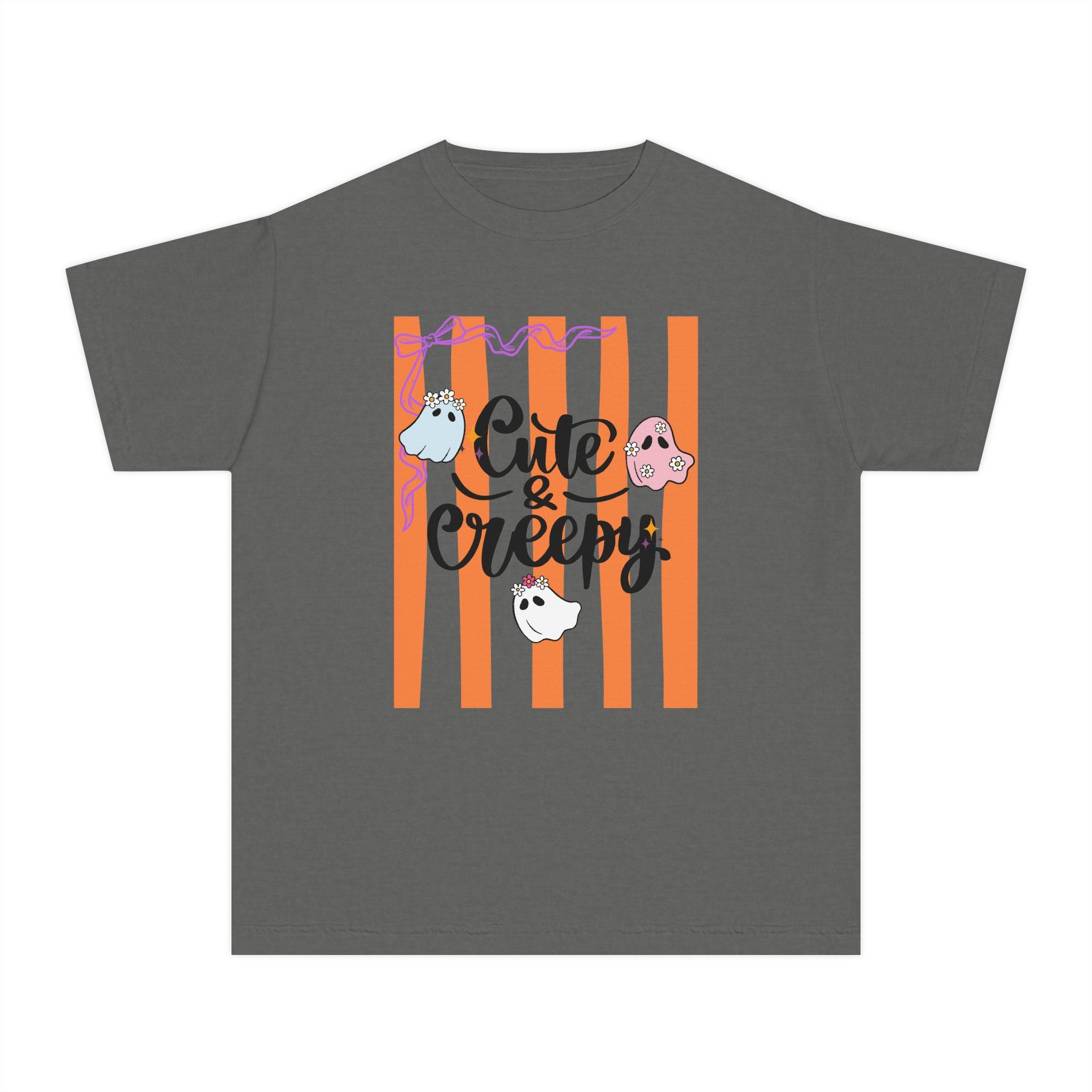 Cute & Creepy Ghosts Youth Tee — Kids Halloween Graphic Shirt