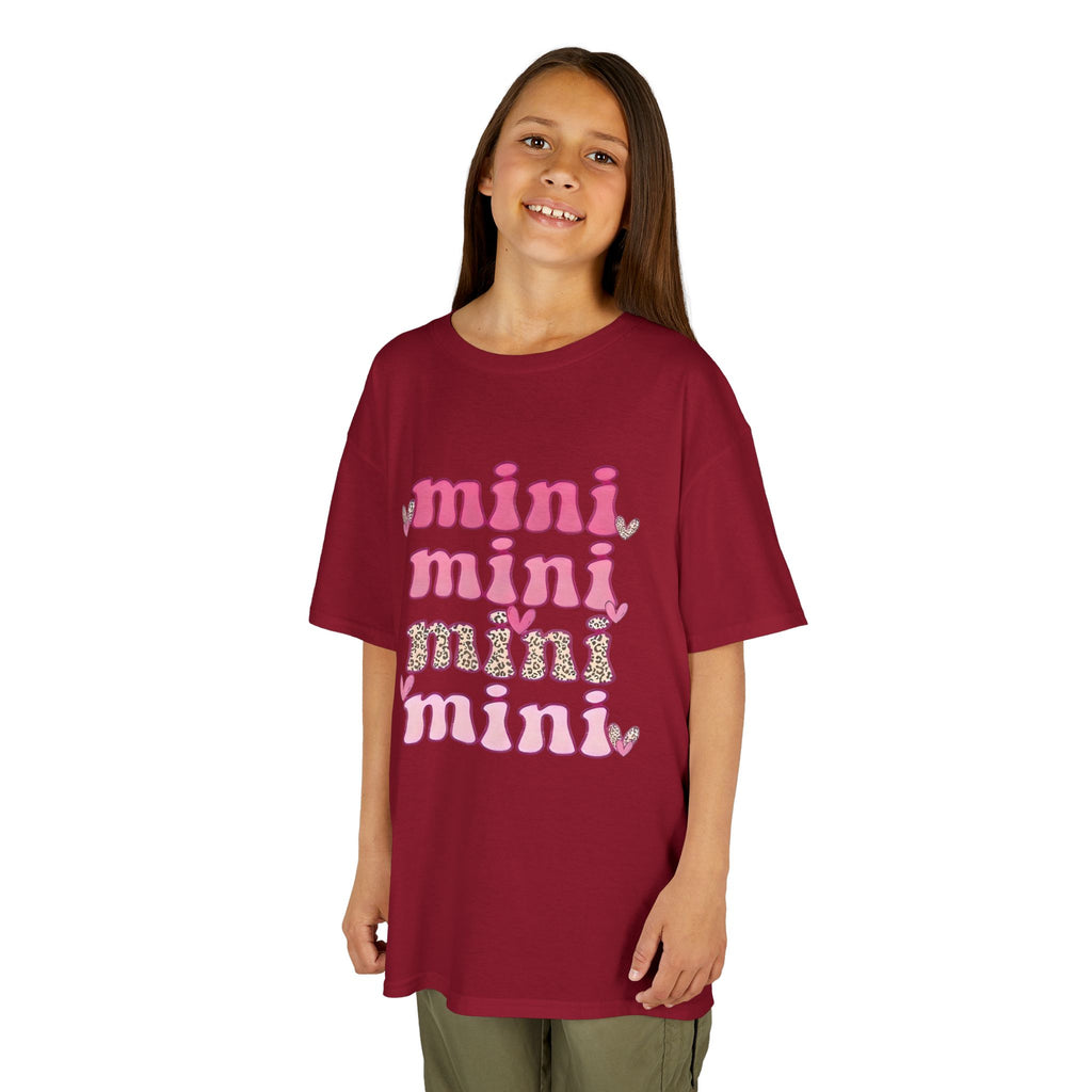 Kids Tee — 'mini' Pink Retro Stack Graphic Shirt