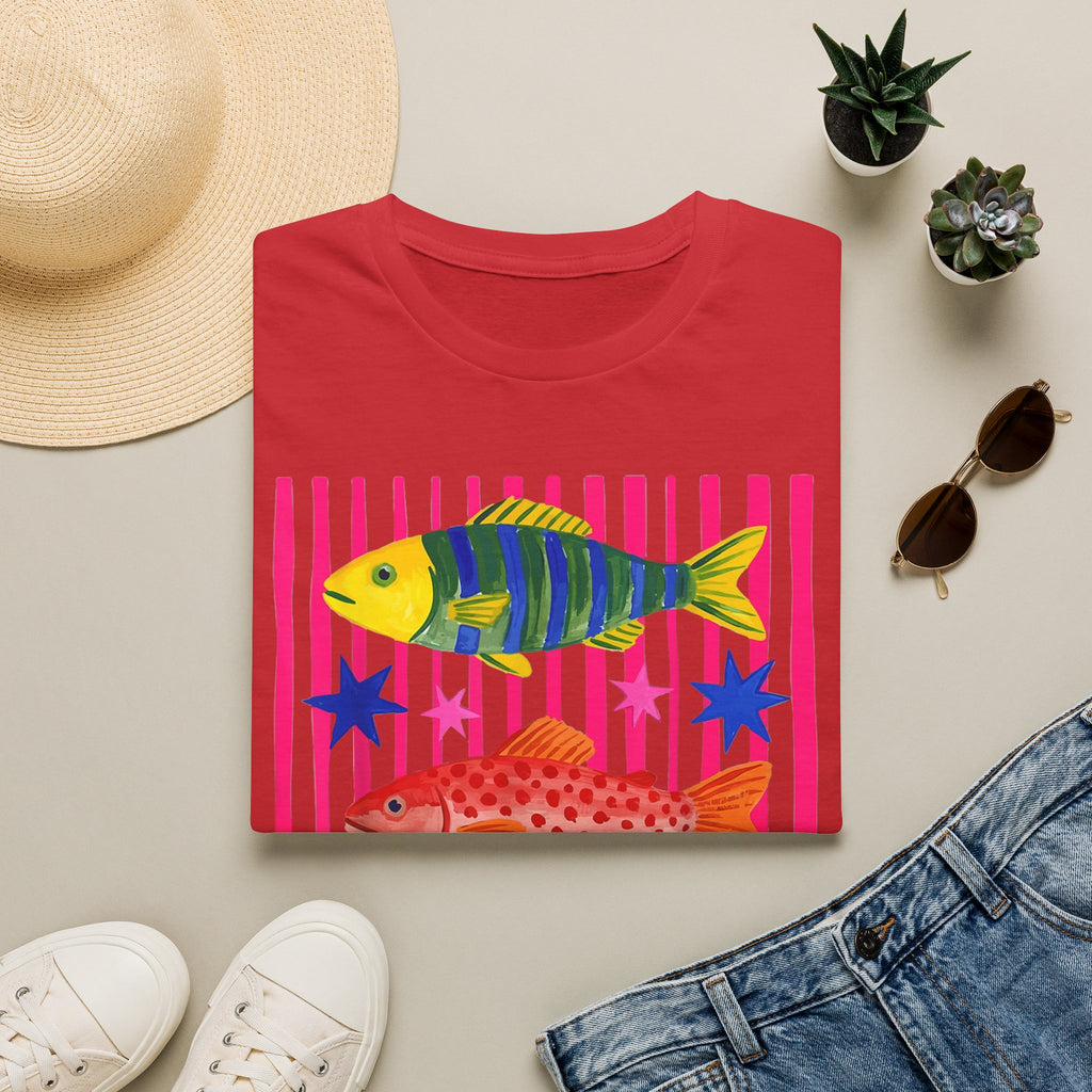 T-Shirt — Colorful Tropical Fish Graphic Tee