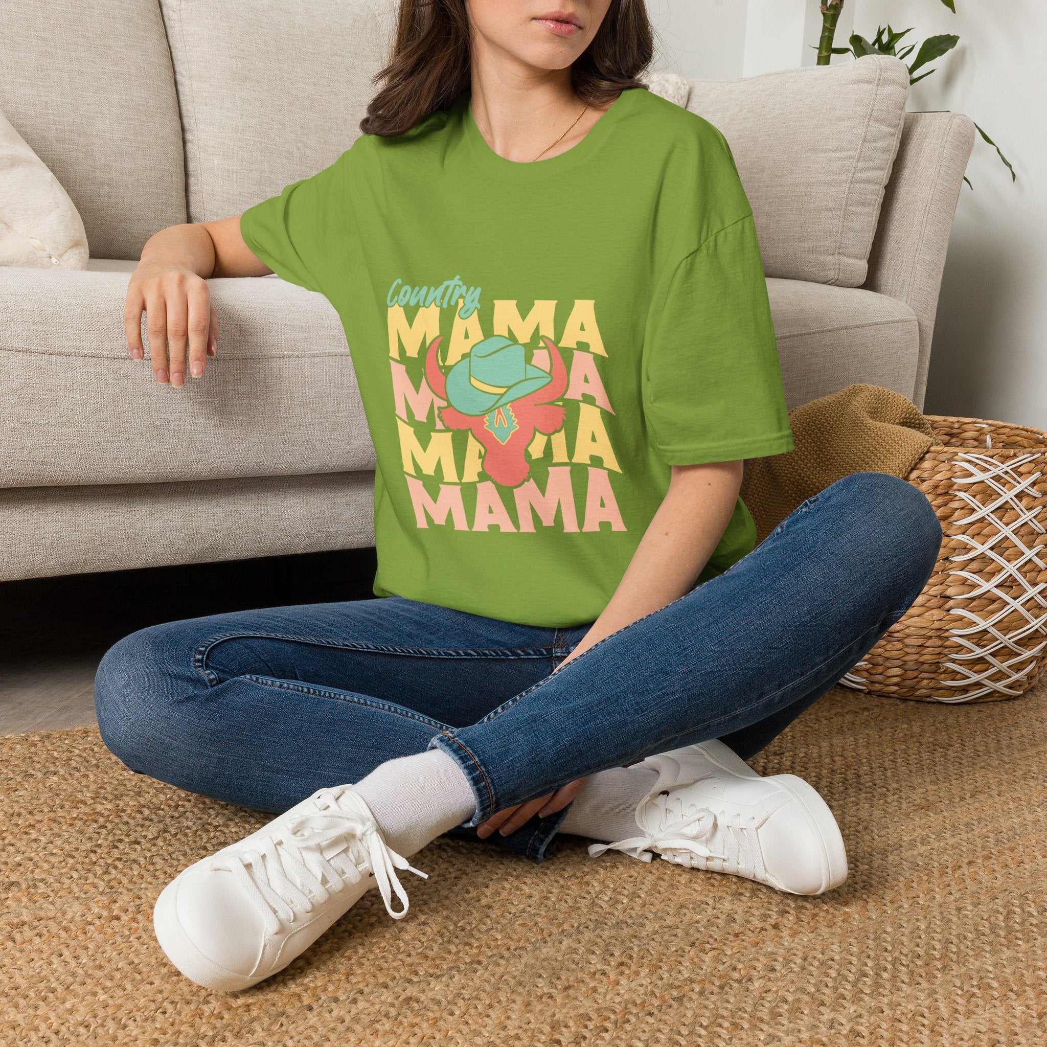 Country Mama T-Shirt — Retro Western Cowgirl Tee