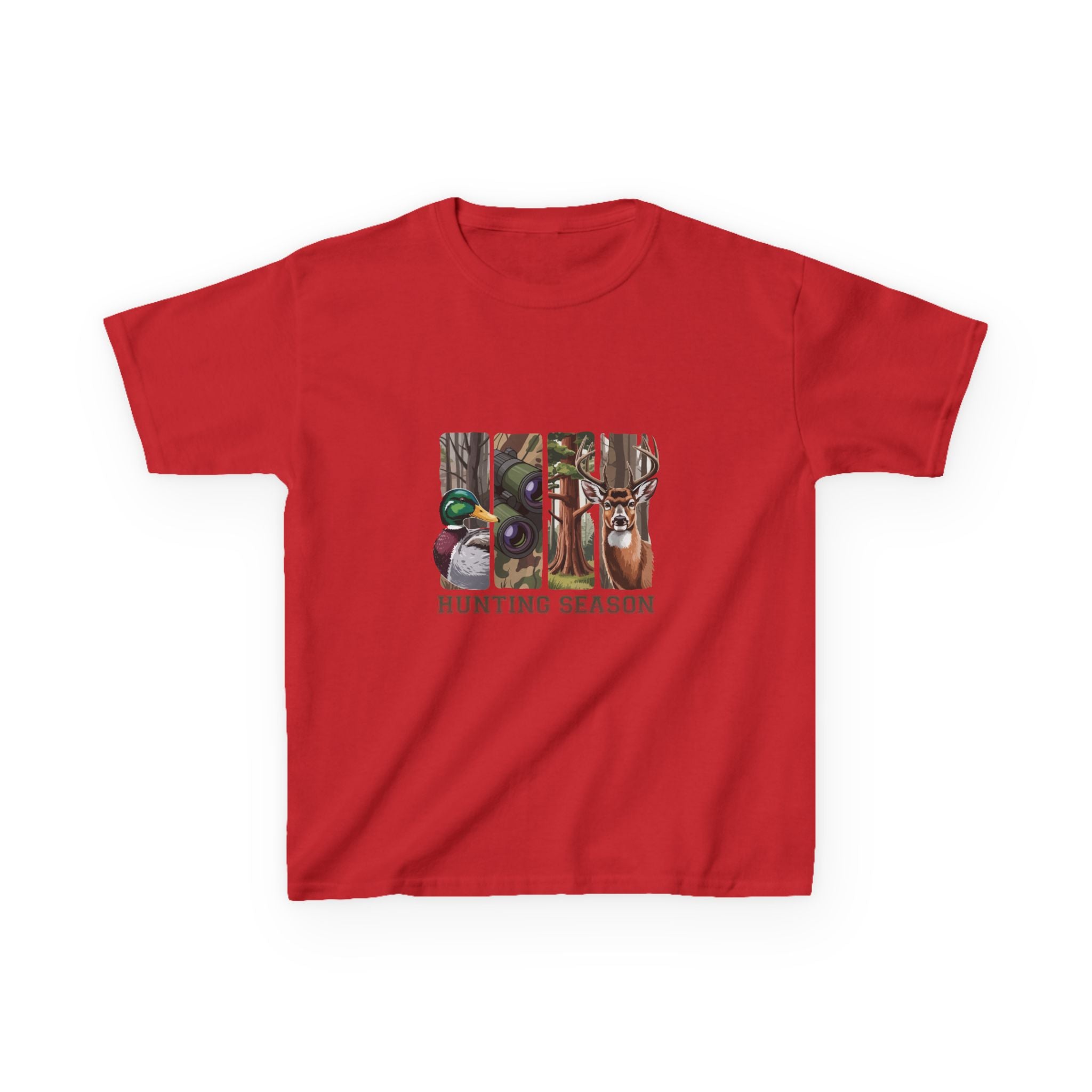 Kids Tee — 'Hunting Season' Duck & Deer Woodland Graphic