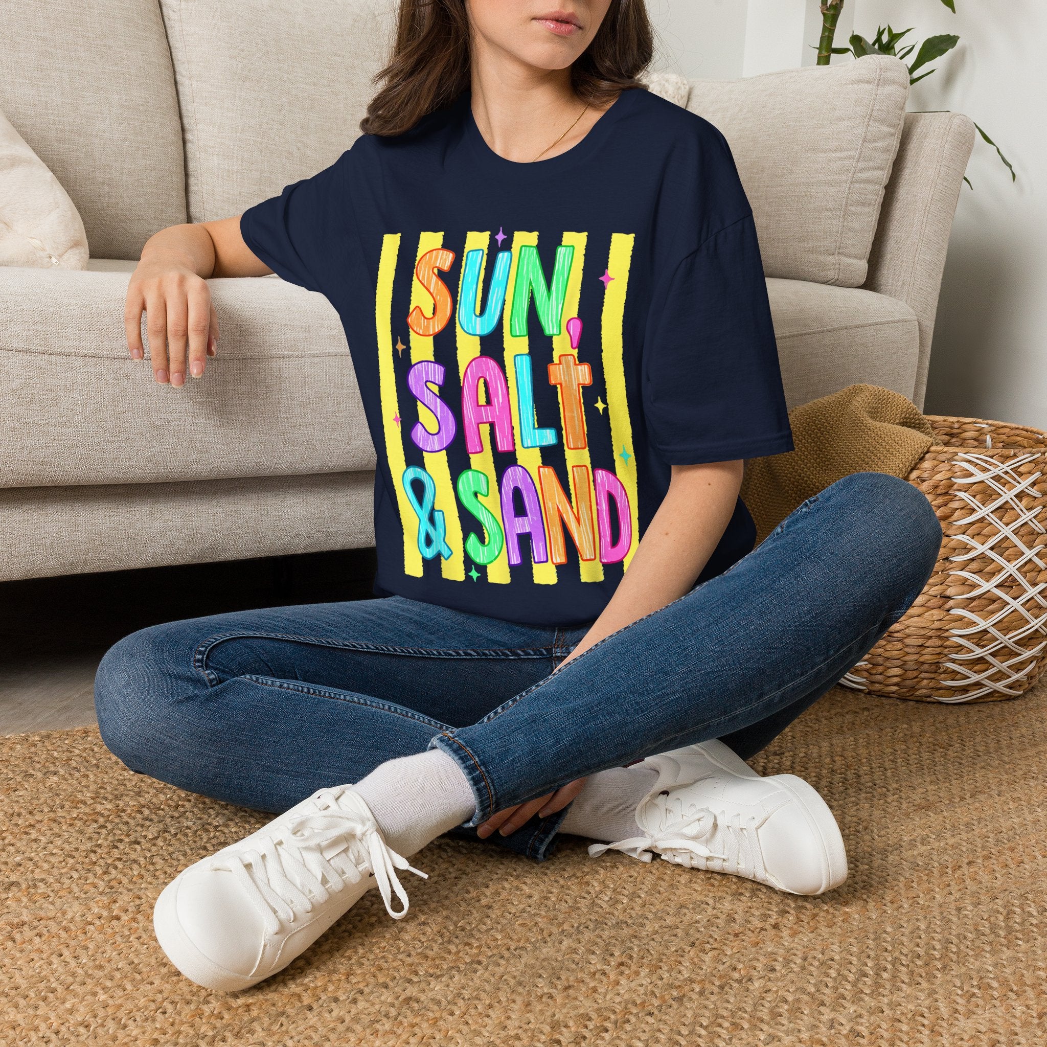 Sun, Salt & Sand T-Shirt — Vibrant Beach Vibes Tee