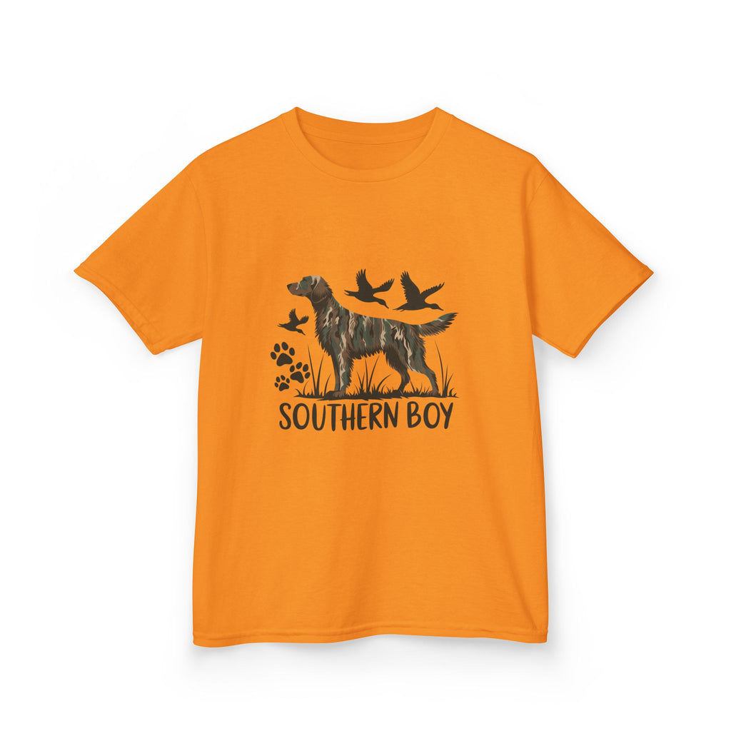Kids 'Southern Boy' Camo Dog T-Shirt - Outdoor Hunting Puppy Tee