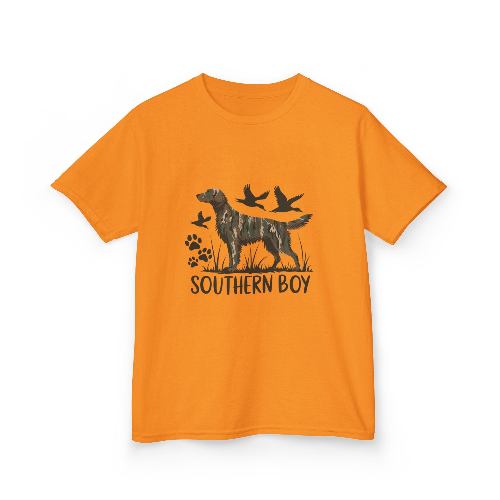 Kids 'Southern Boy' Camo Dog T-Shirt - Outdoor Hunting Puppy Tee