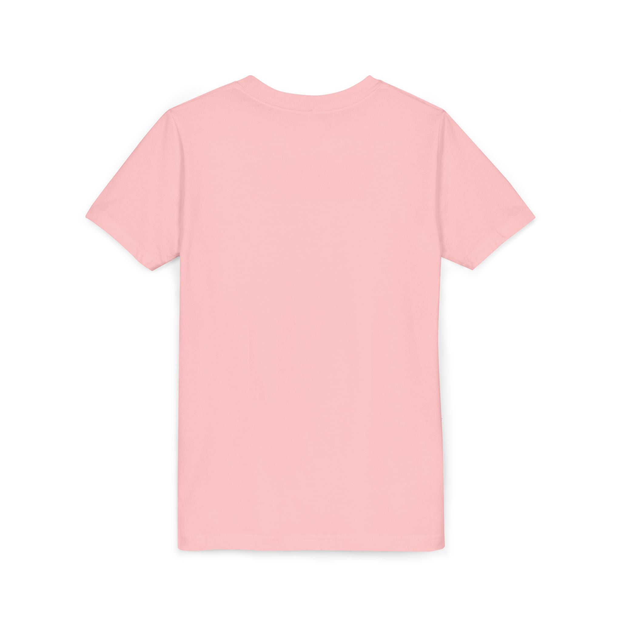 Youth Tee — "Sunshine and Jesus" Pink & Yellow Striped Christian Graphic