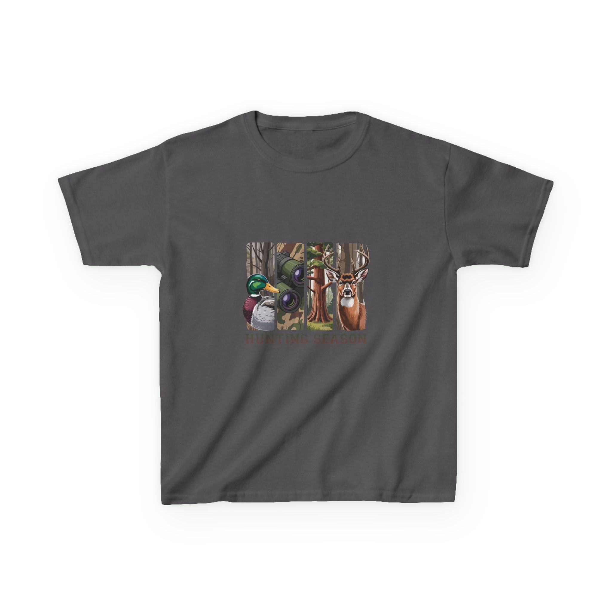 Kids Tee — 'Hunting Season' Duck & Deer Woodland Graphic