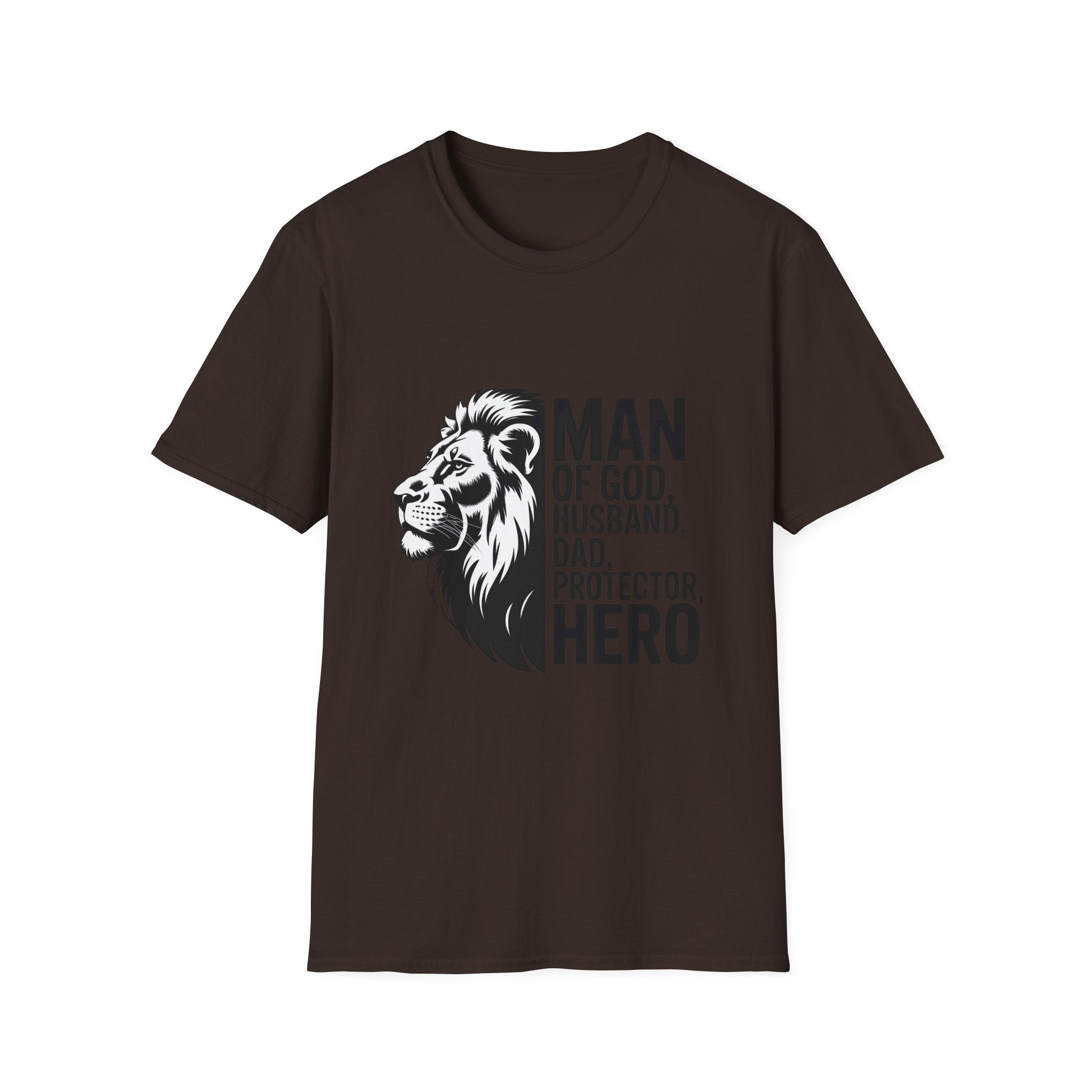 Man of God Husband Dad Protector Hero T-Shirt